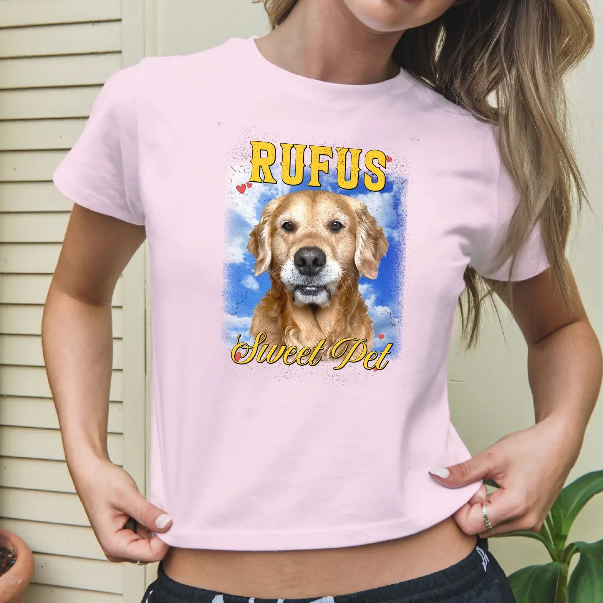 Personalized Photo and Backdrop Baby Tee