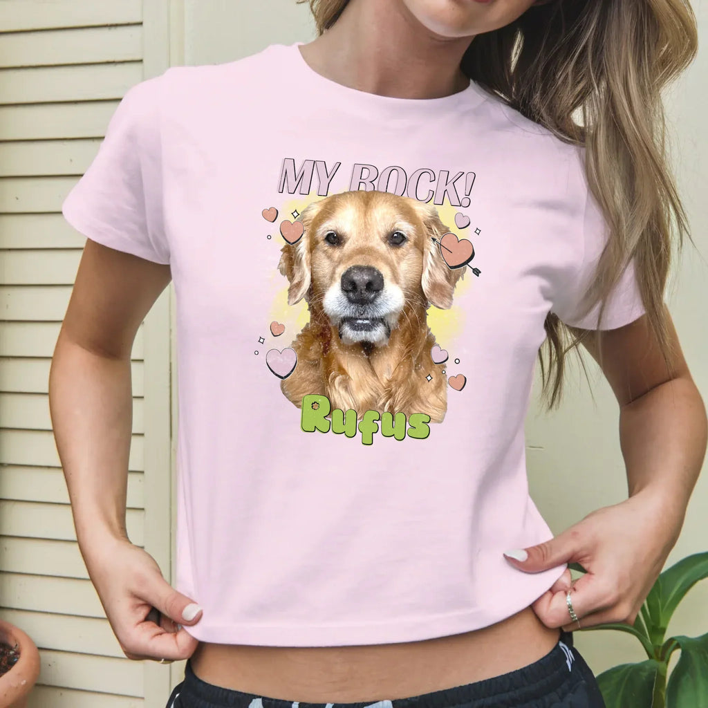 Personalized Love Hearts Baby Tee