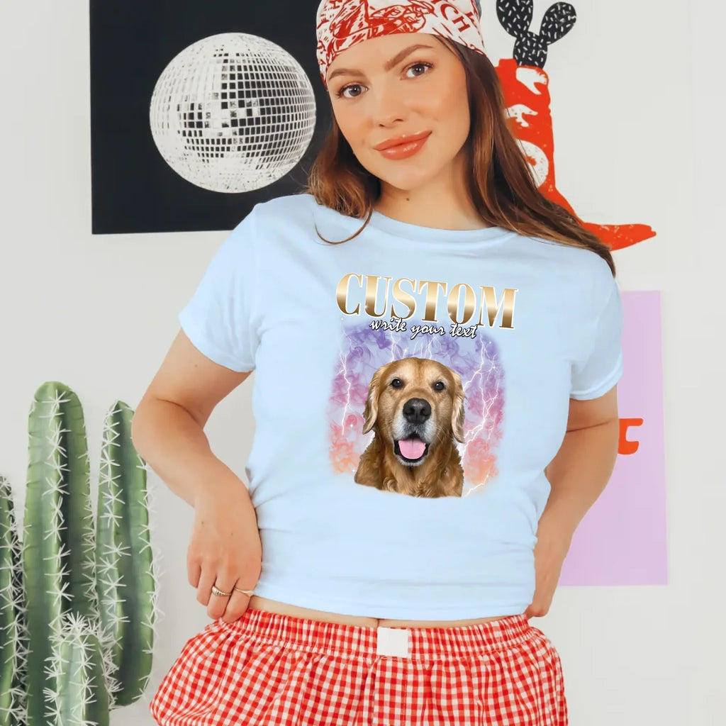Personalized Vintage Style Baby Tee