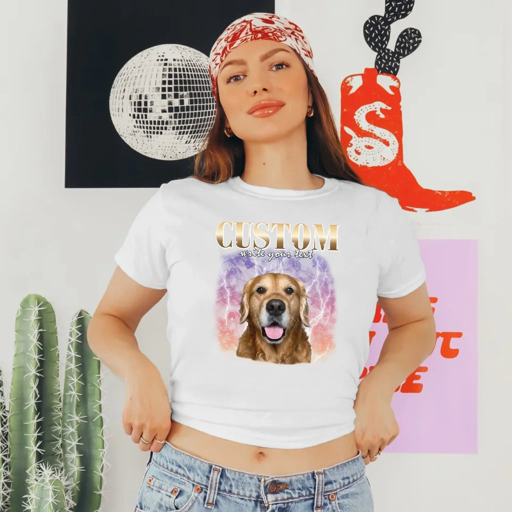 Personalized Vintage Style Baby Tee