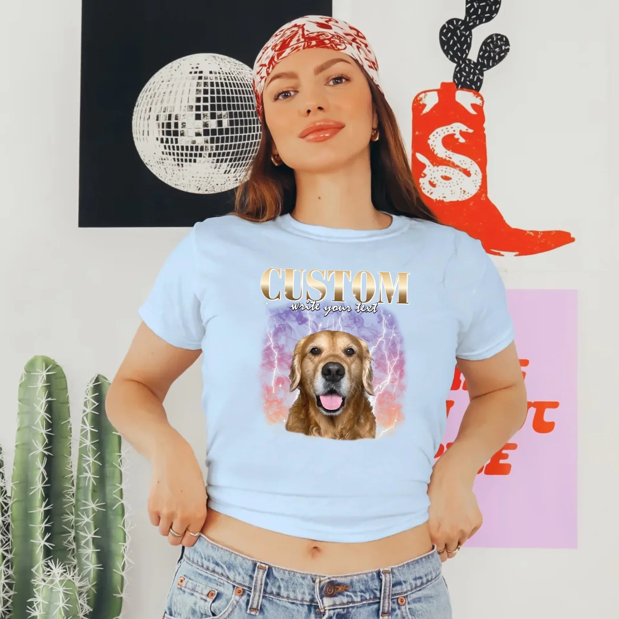 Personalized Vintage Style Baby Tee