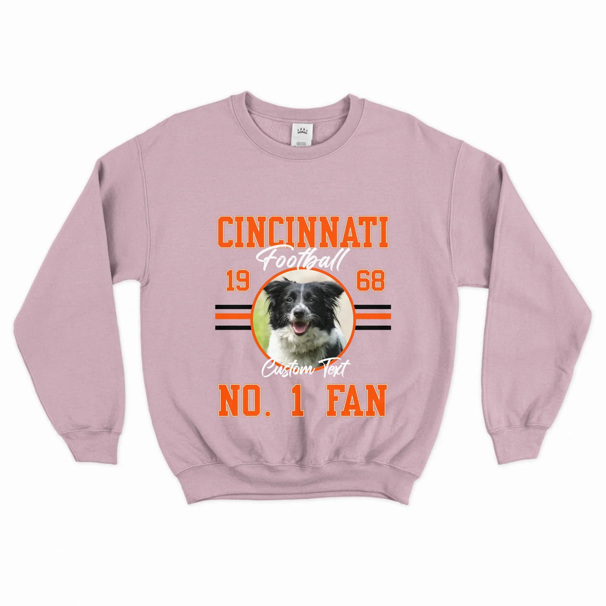 Personalized Football Fan Custom Photo Sweatshirt