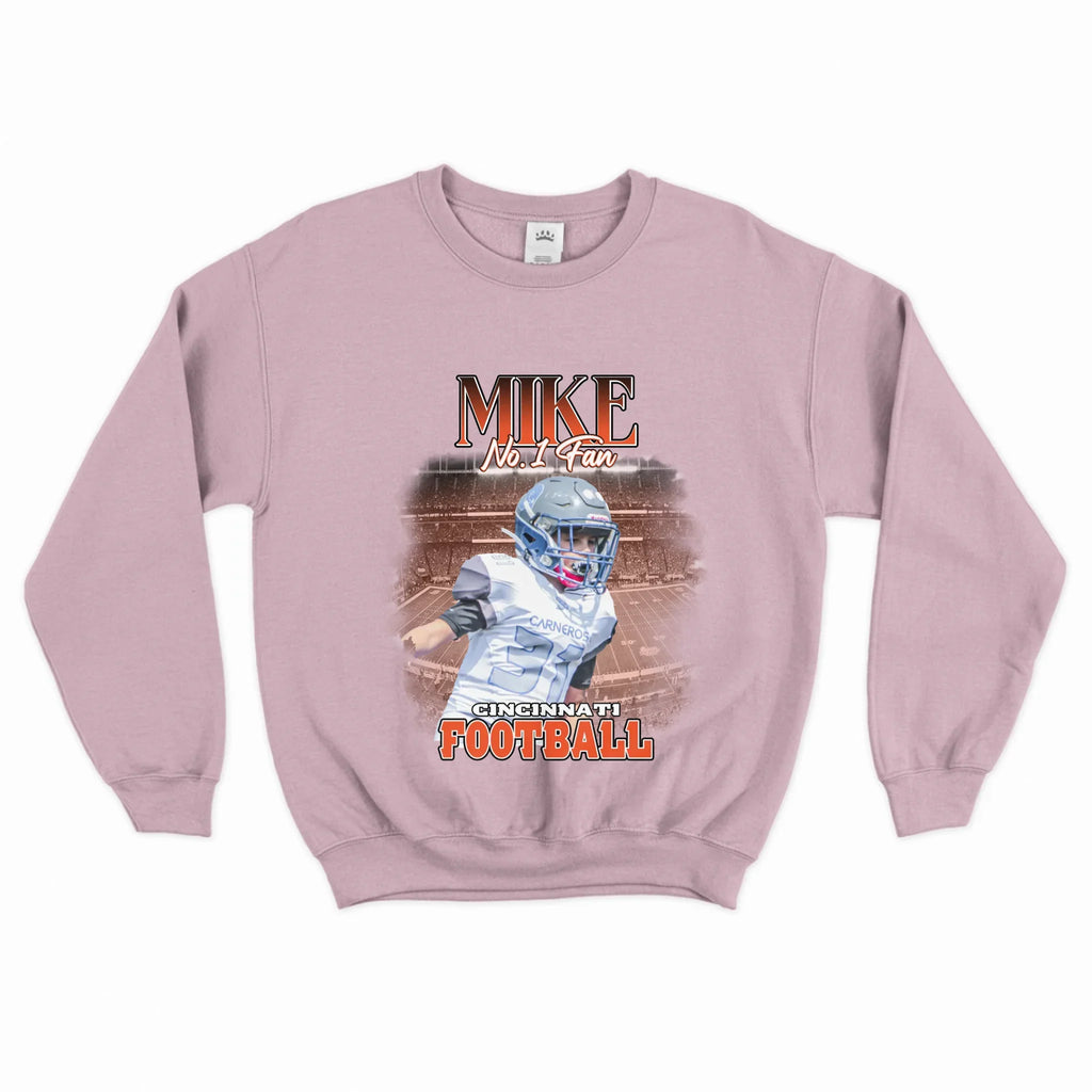 Personalized American Football Photo Sweatshirt