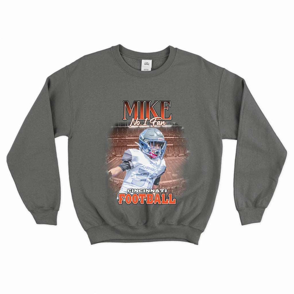 Personalized American Football Photo Sweatshirt