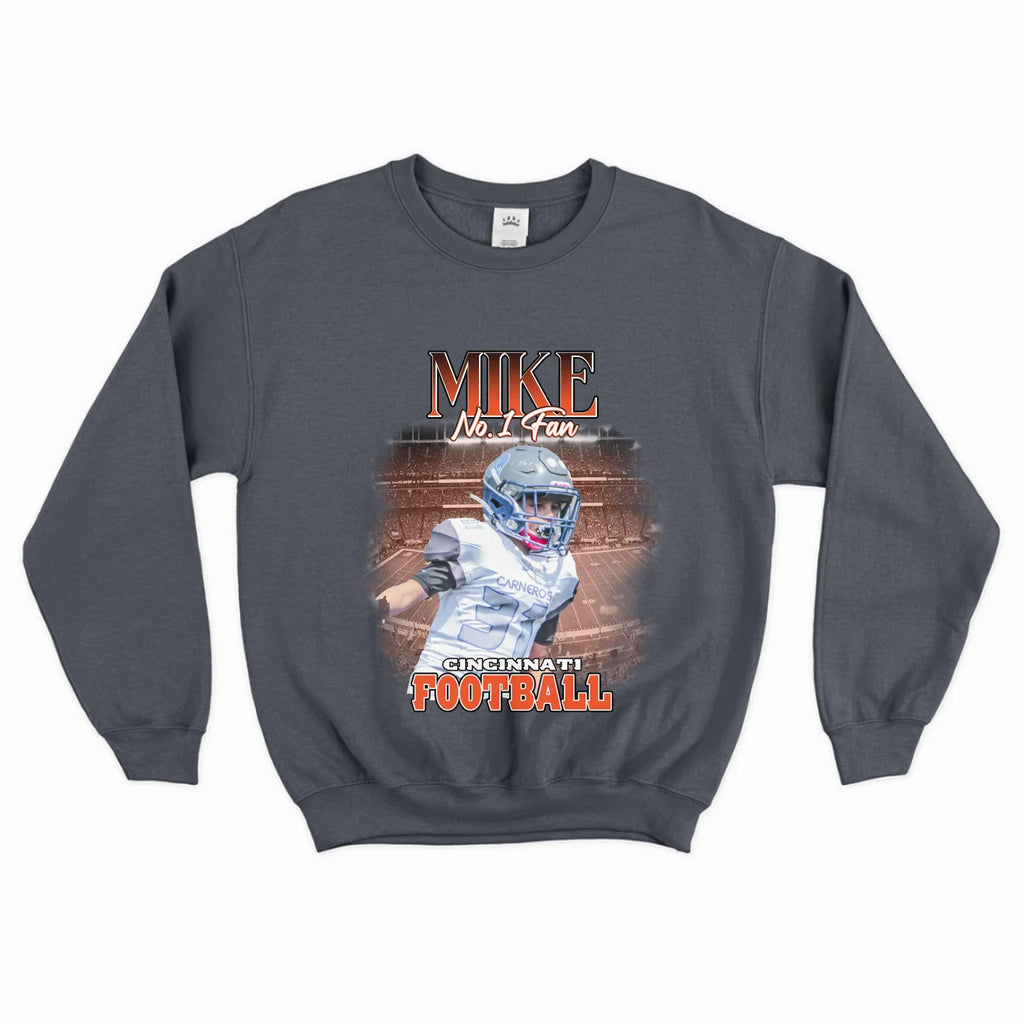 Personalized American Football Photo Sweatshirt