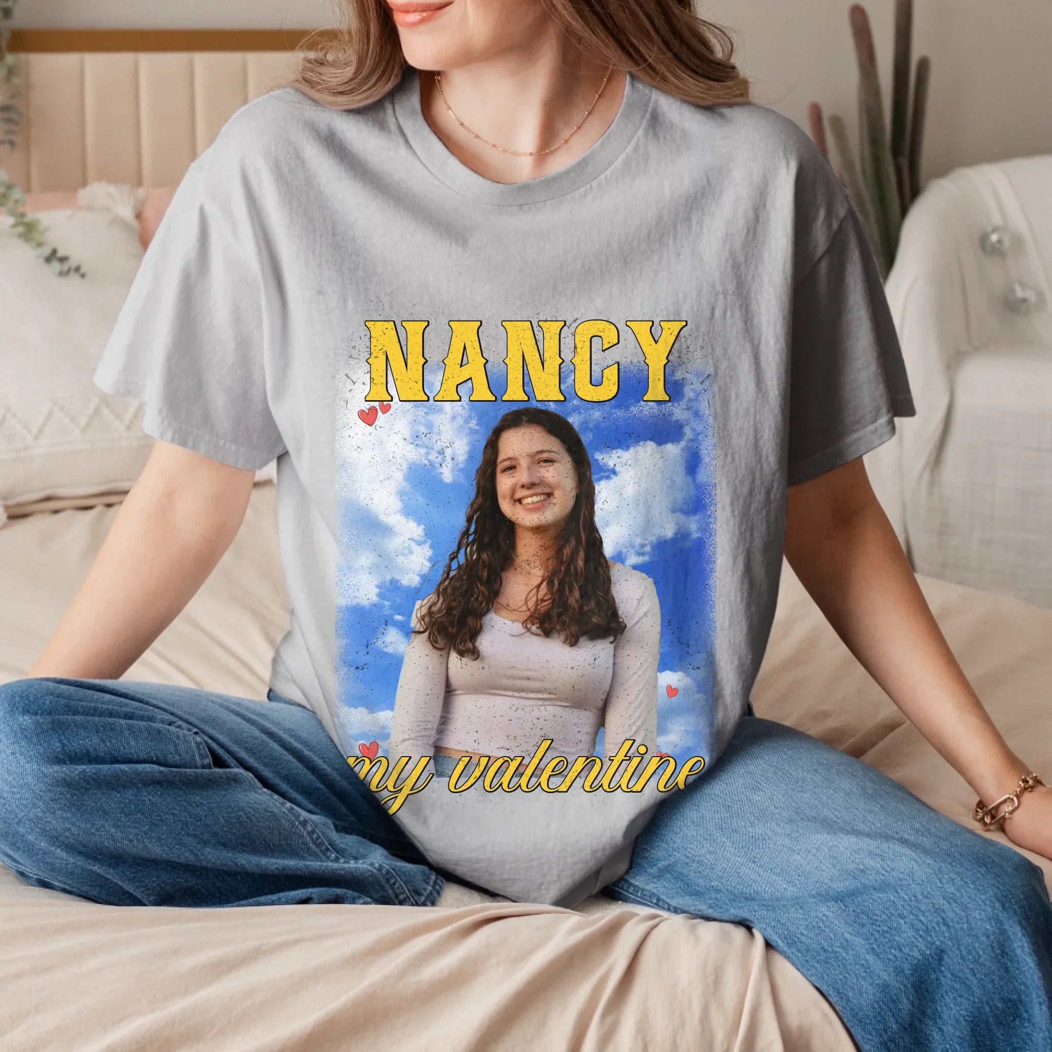 Personalized Valentines Photo Upload T-Shirt