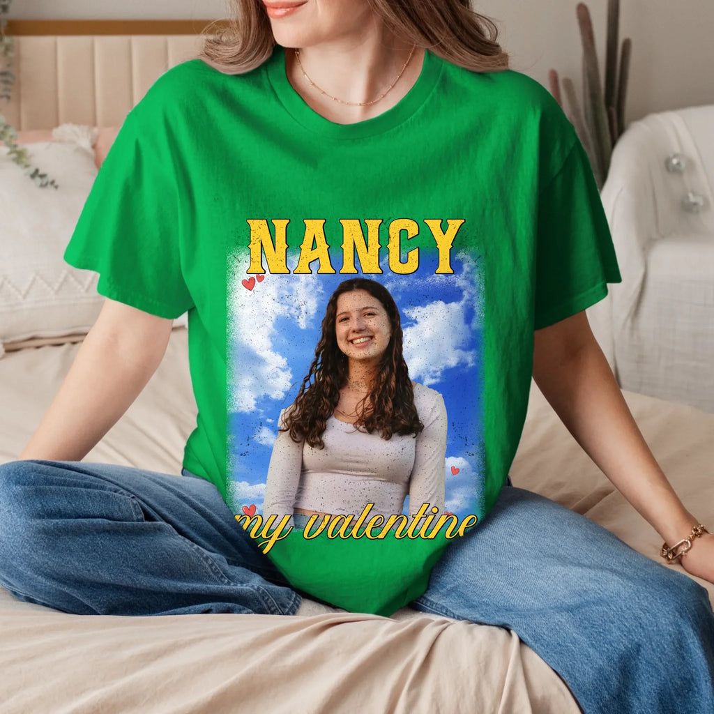 Personalized Valentines Photo Upload T-Shirt