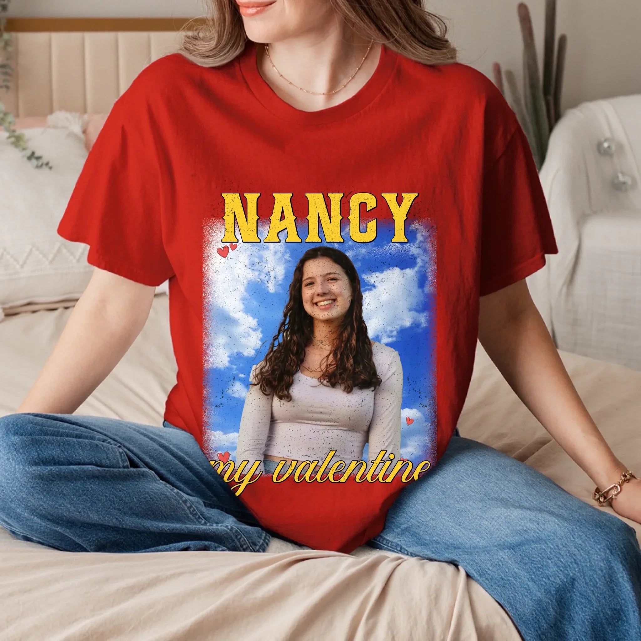 Personalized Valentines Photo Upload T-Shirt