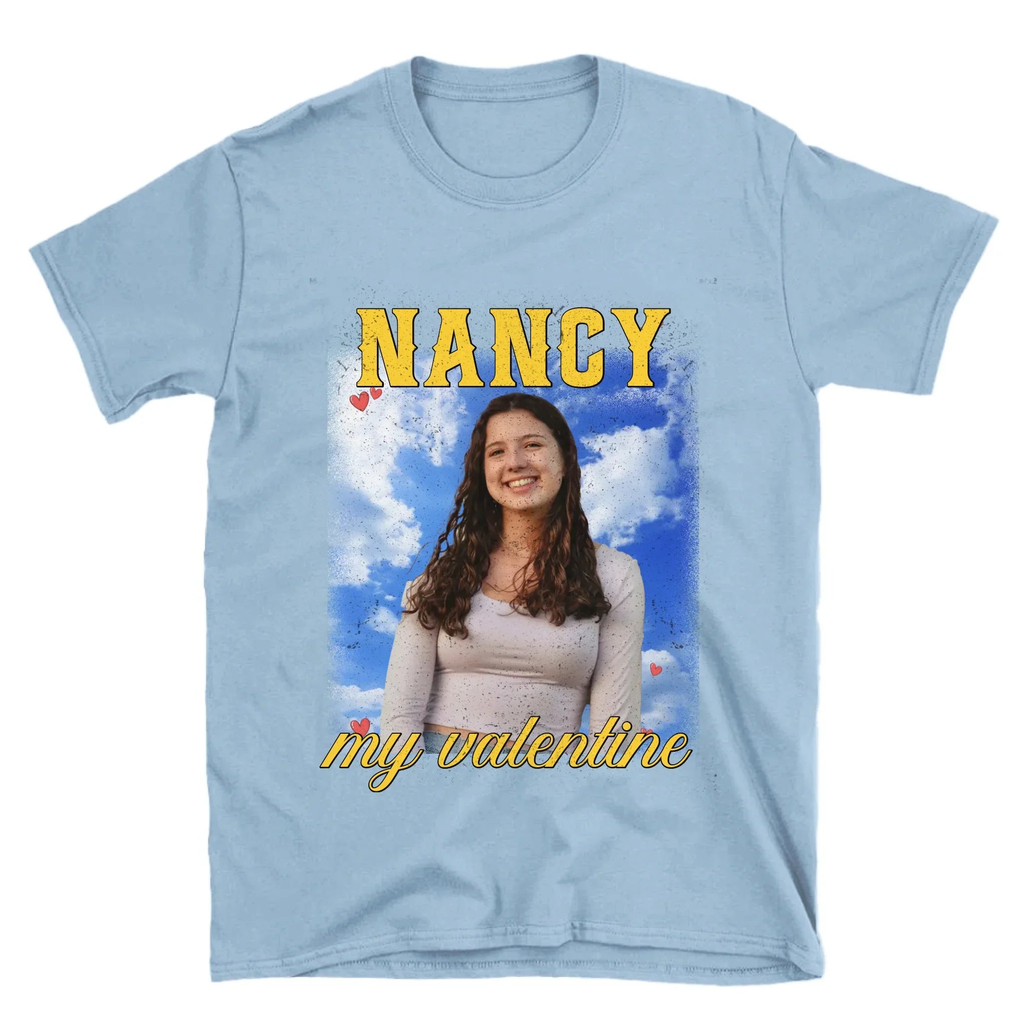 Personalized Valentines Photo Upload T-Shirt