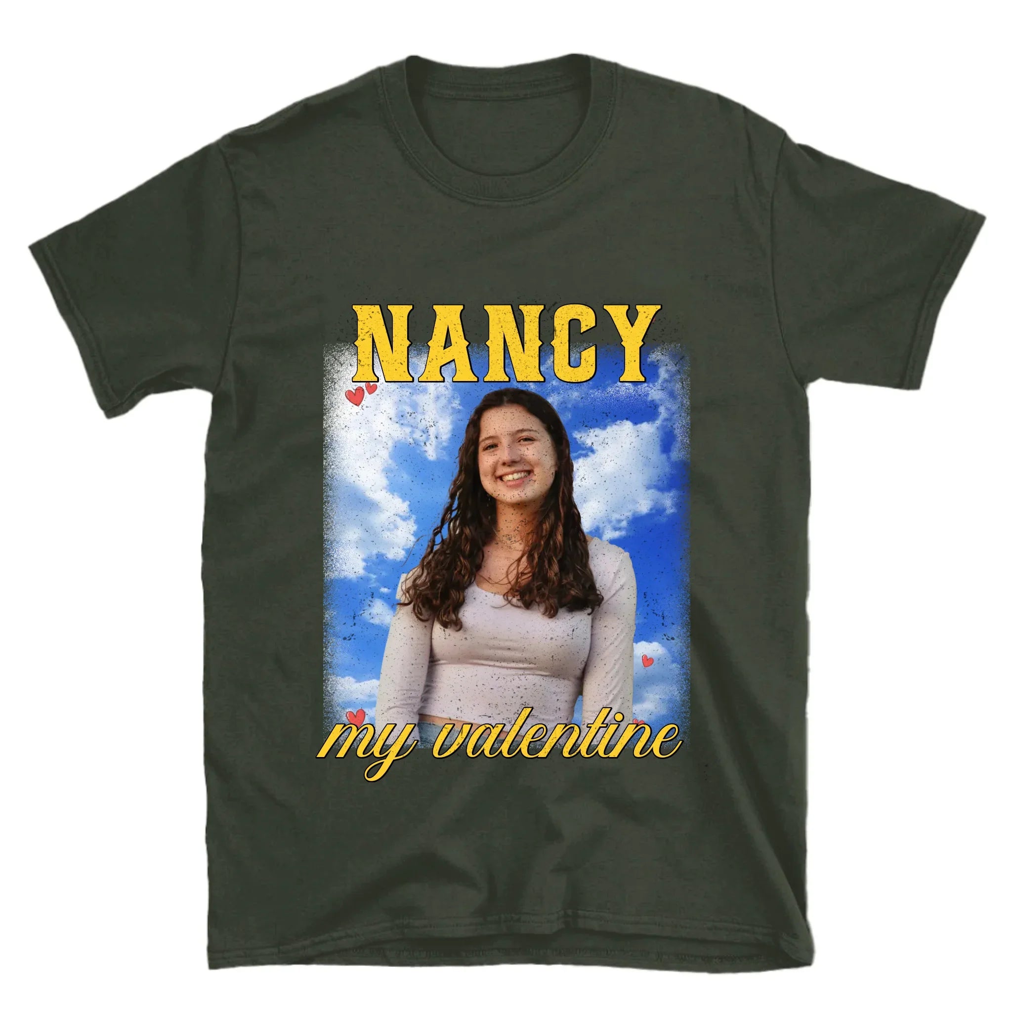 Personalized Valentines Photo Upload T-Shirt