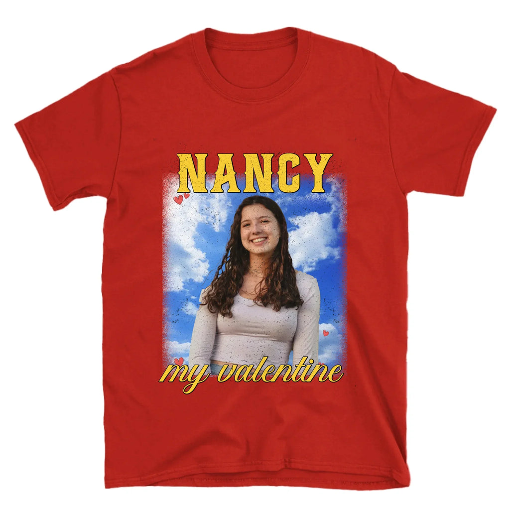 Personalized Valentines Photo Upload T-Shirt