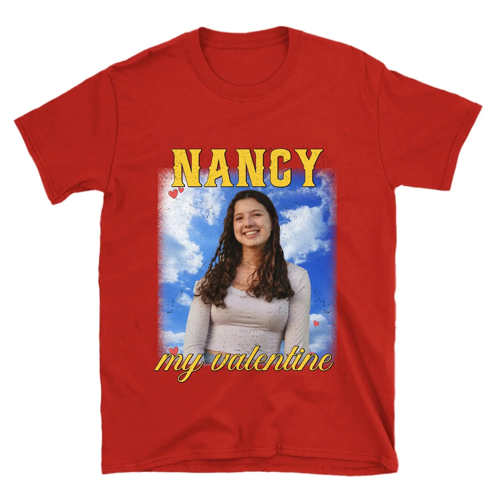 Personalized Valentines Photo Upload T-Shirt