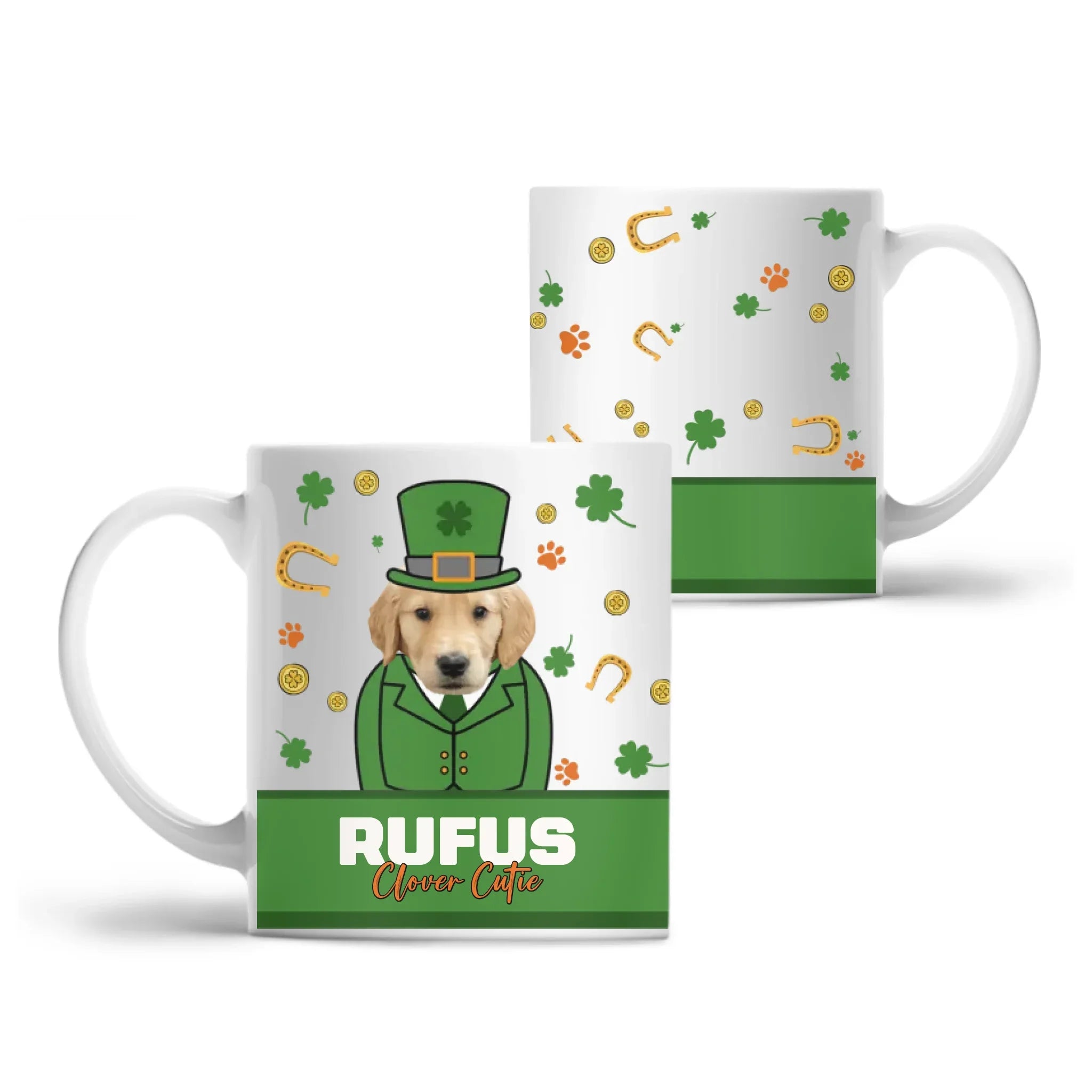 Personalized St. Patrick's Day Pet Photo Mug