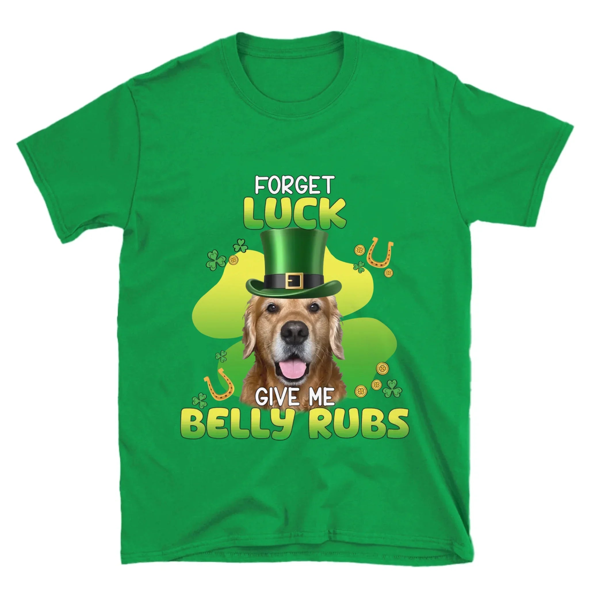Personalized Leprechaun Pet Photo T-Shirt