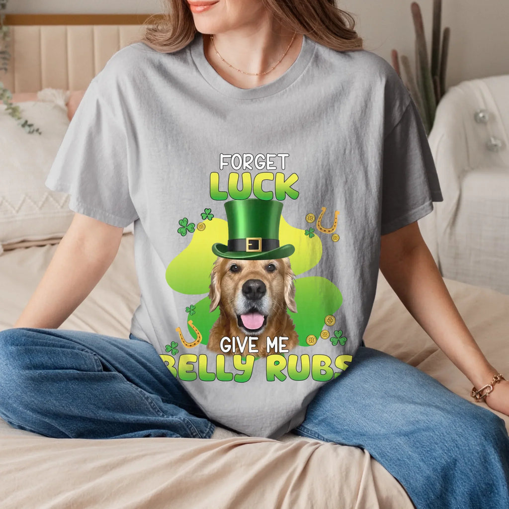 Personalized Leprechaun Pet Photo T-Shirt