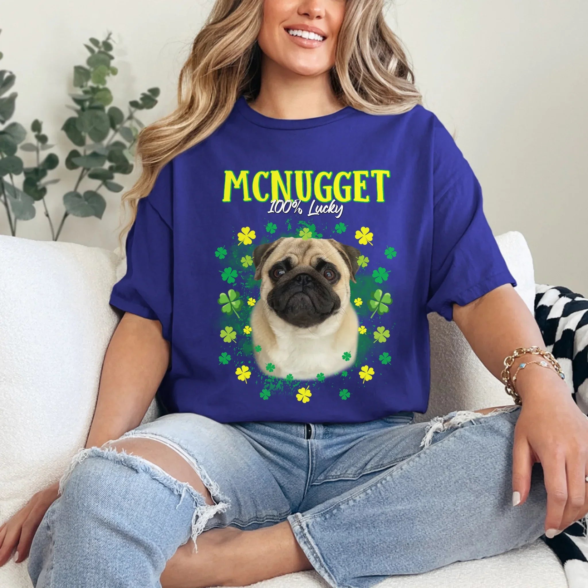 Personalized St. Patrick's Day Clover T-Shirt