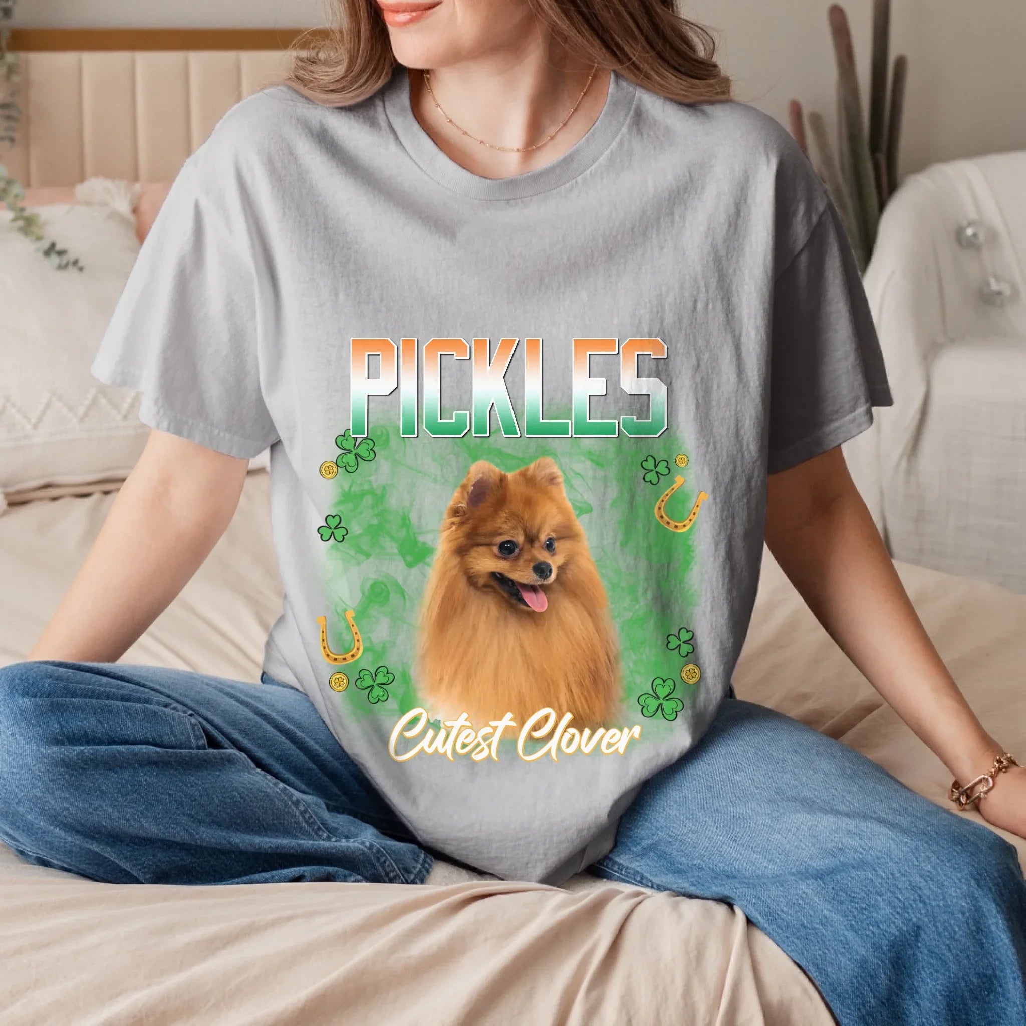 Personalized St. Patrick's Day Pet Photo T-Shirt