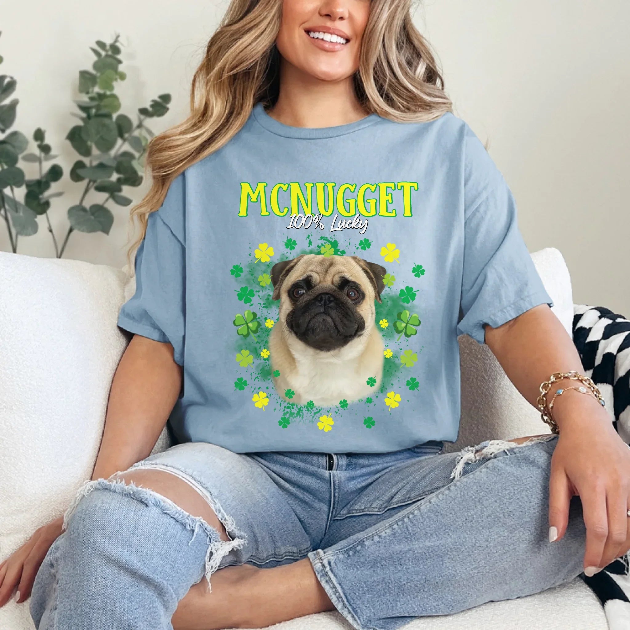 Personalized St. Patrick's Day Clover T-Shirt