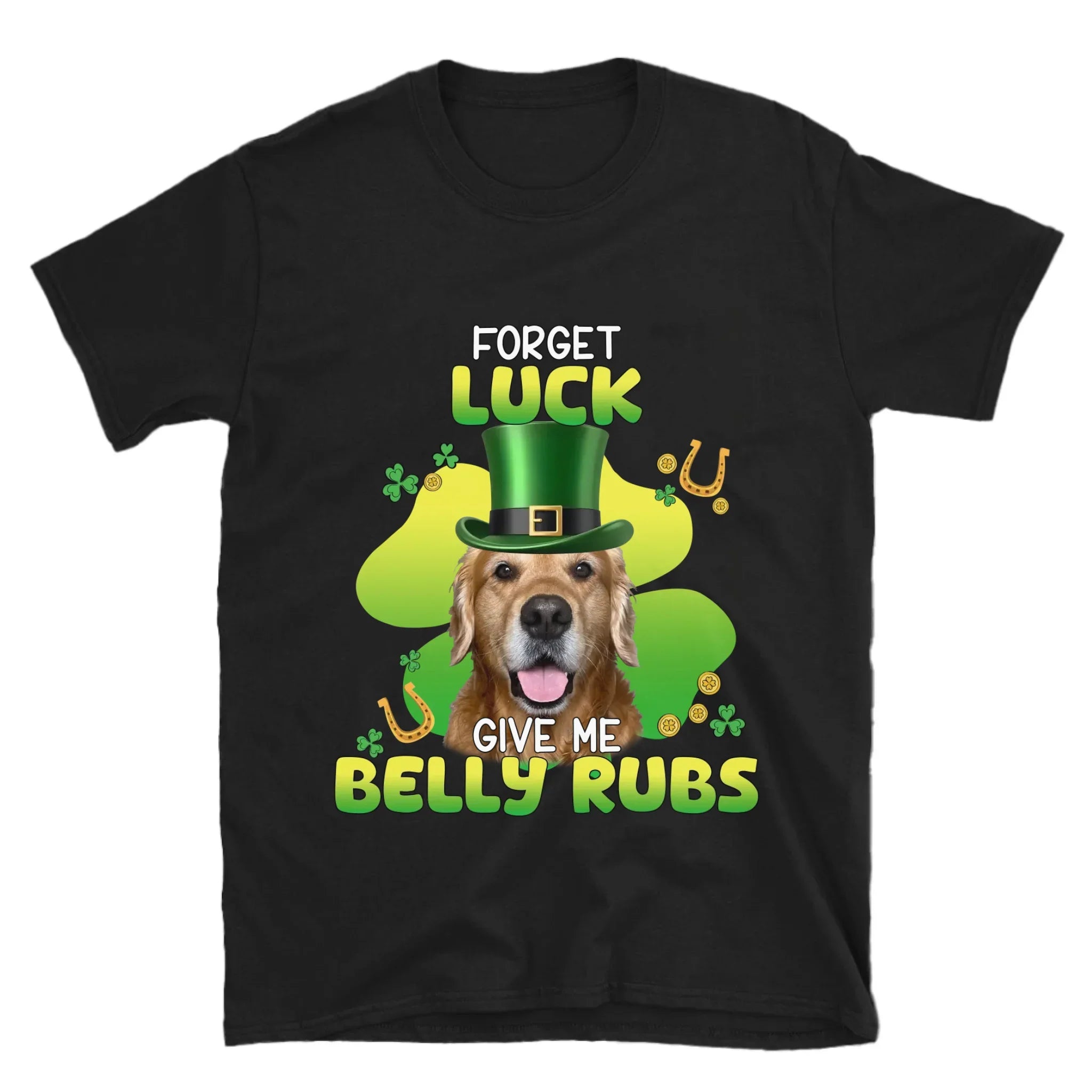 Personalized Leprechaun Pet Photo T-Shirt