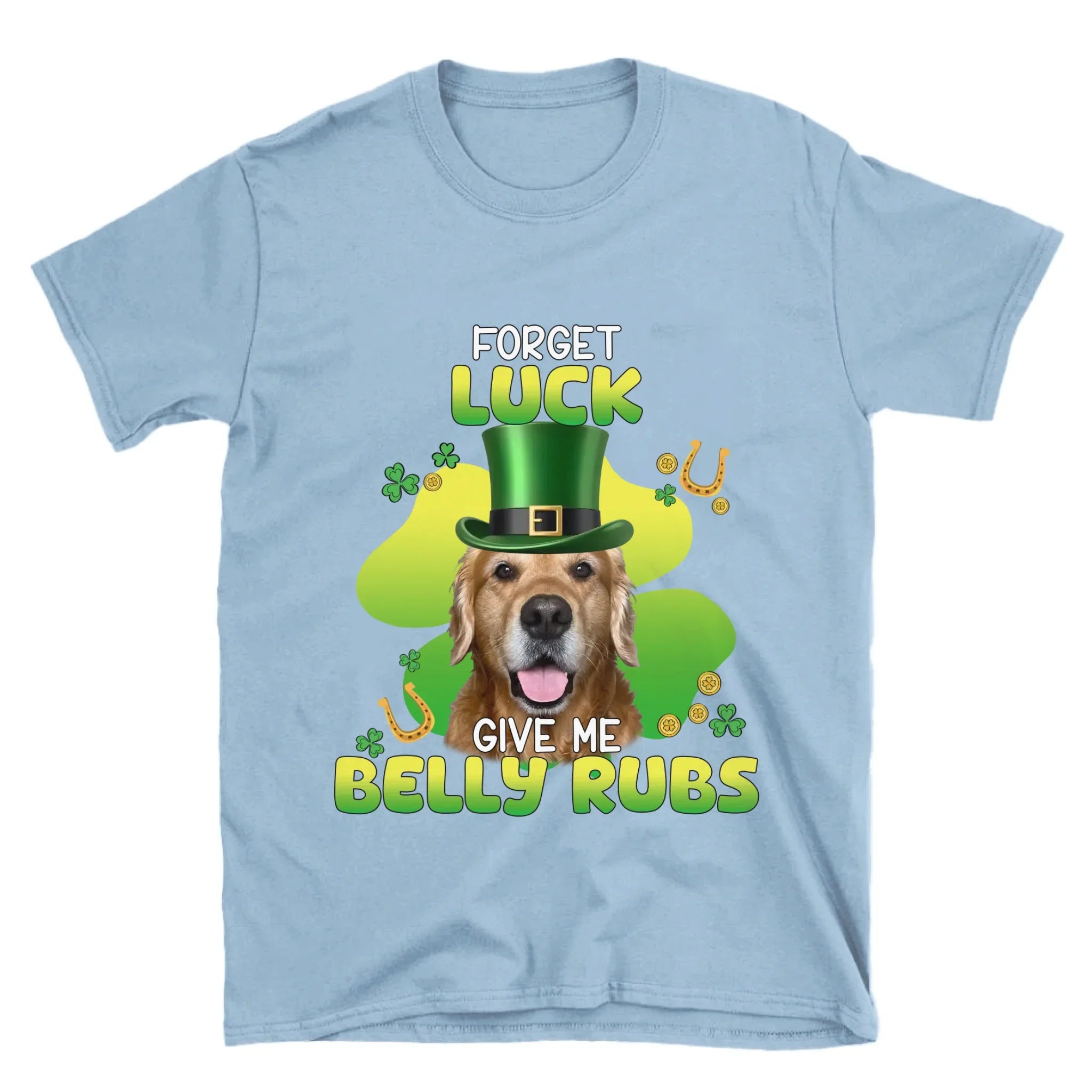 Personalized Leprechaun Pet Photo T-Shirt