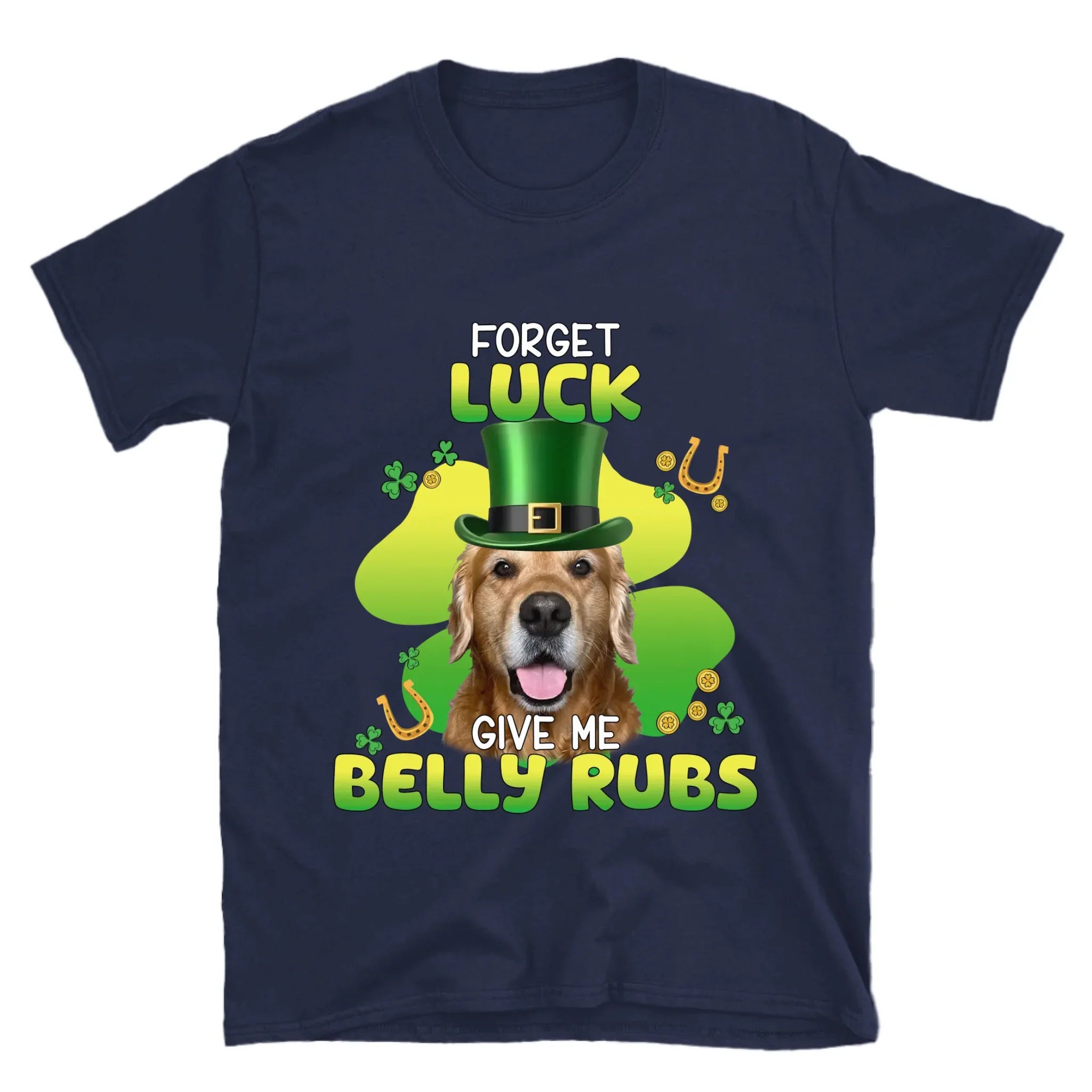 Personalized Leprechaun Pet Photo T-Shirt