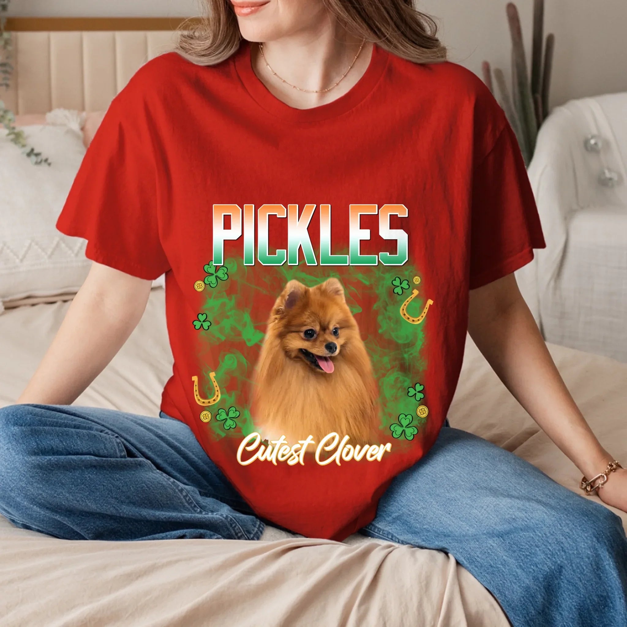 Personalized St. Patrick's Day Pet Photo T-Shirt