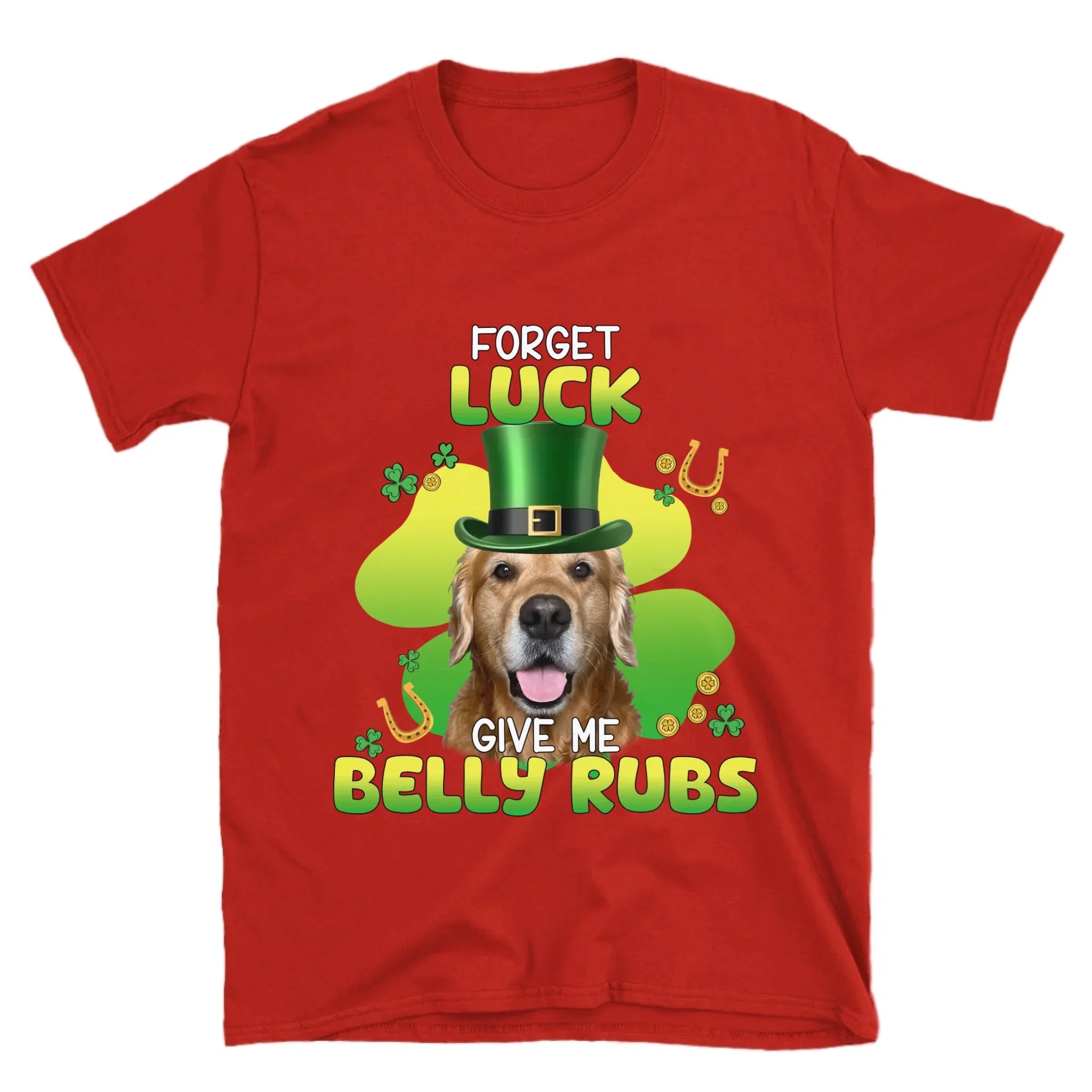 Personalized Leprechaun Pet Photo T-Shirt