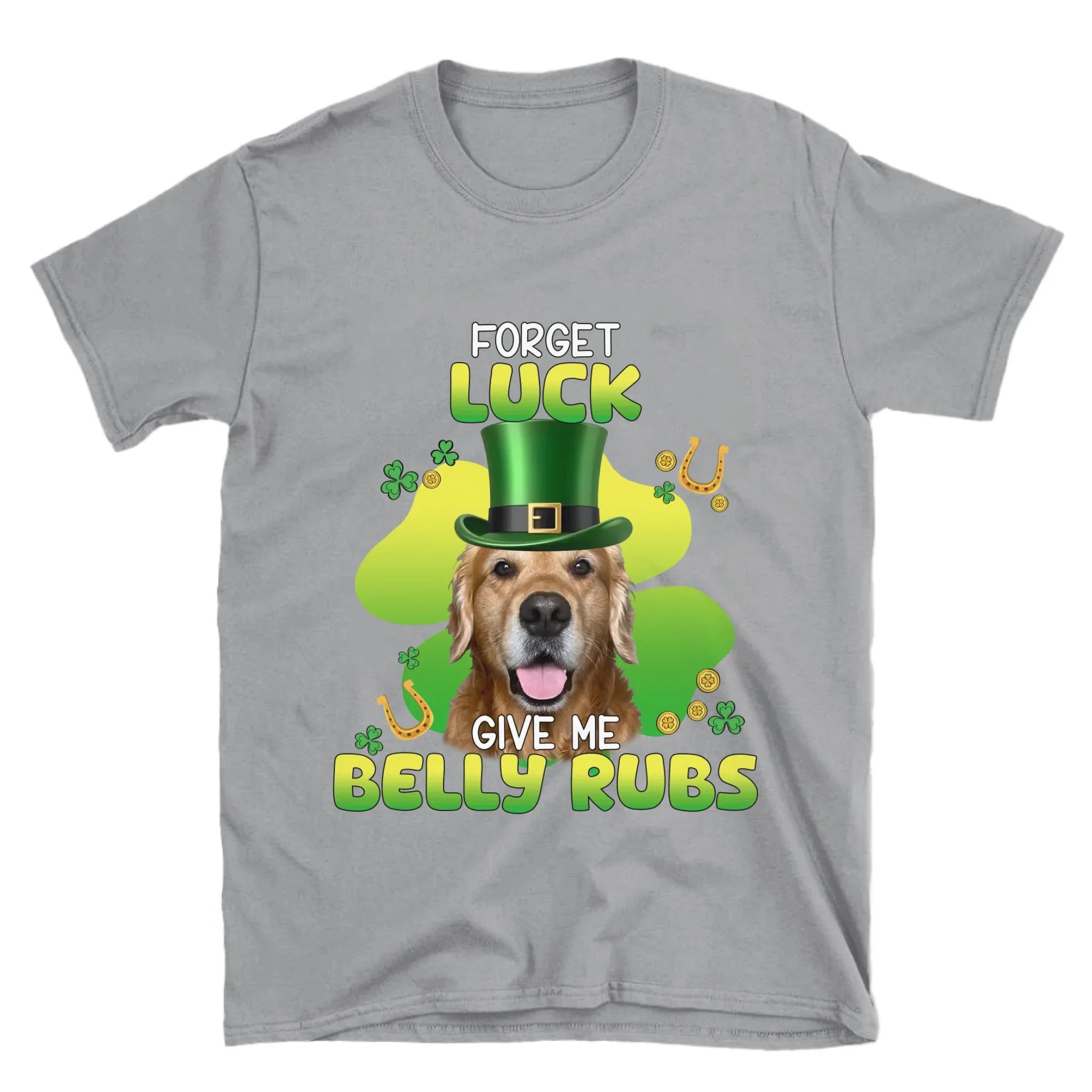 Personalized Leprechaun Pet Photo T-Shirt