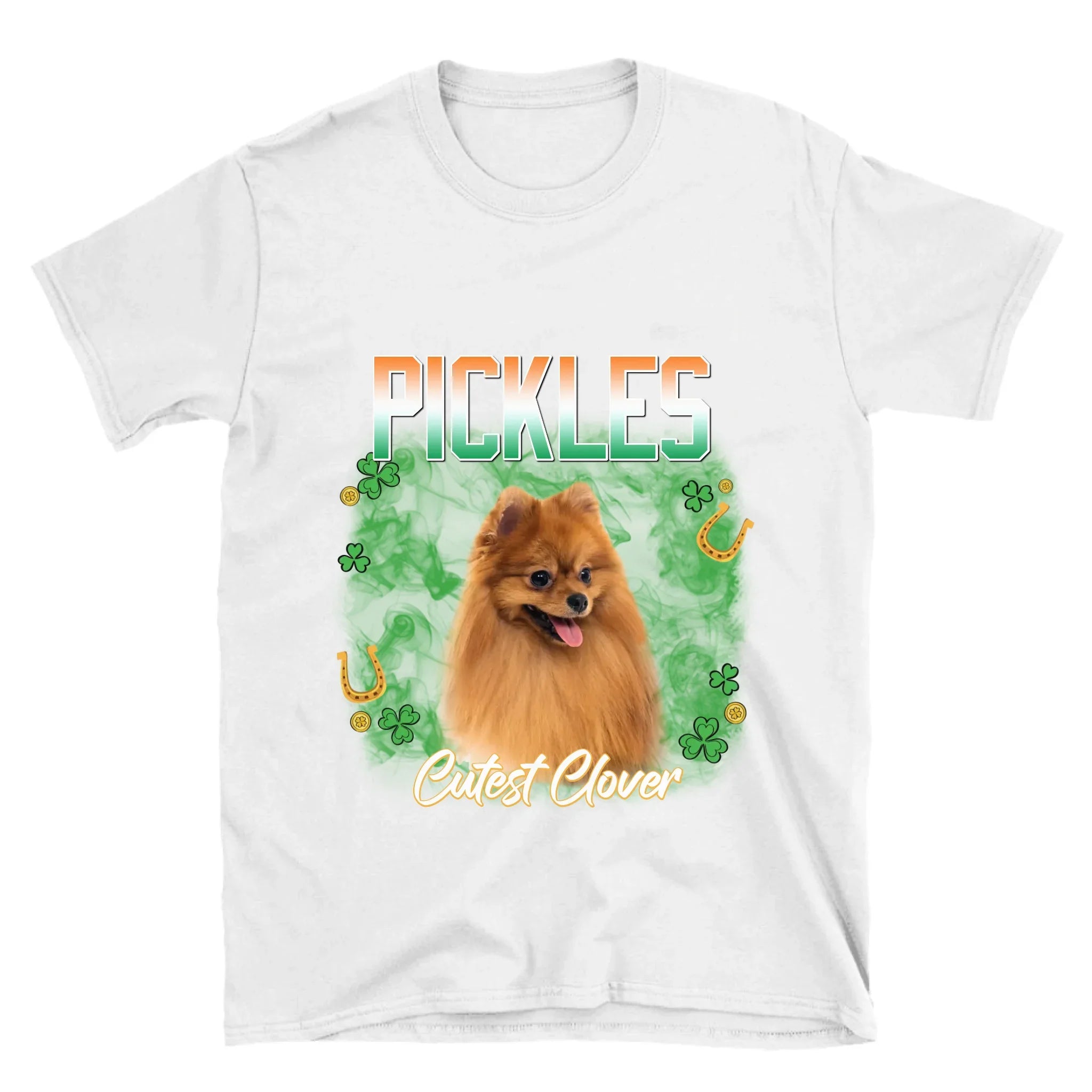 Personalized St. Patrick's Day Pet Photo T-Shirt