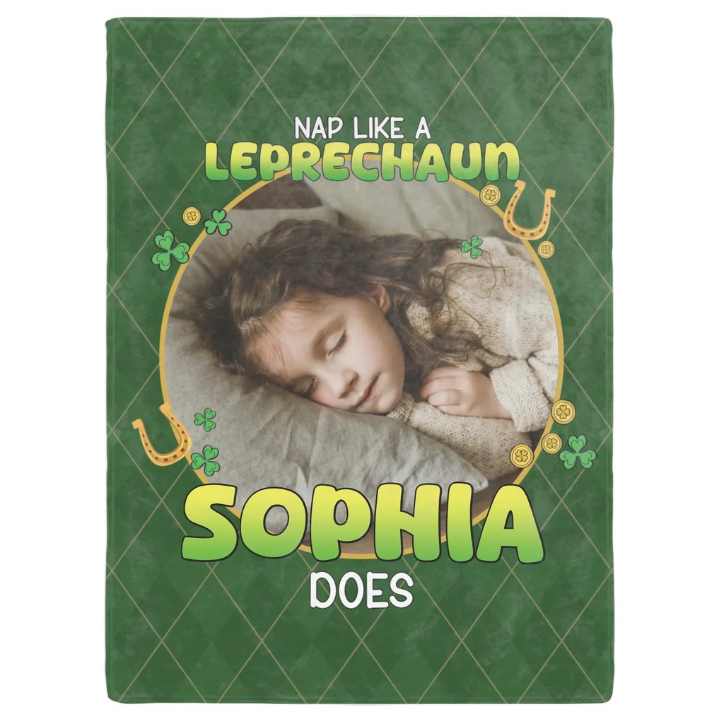 Personalized St. Patrick's Day Custom Photo Blanket
