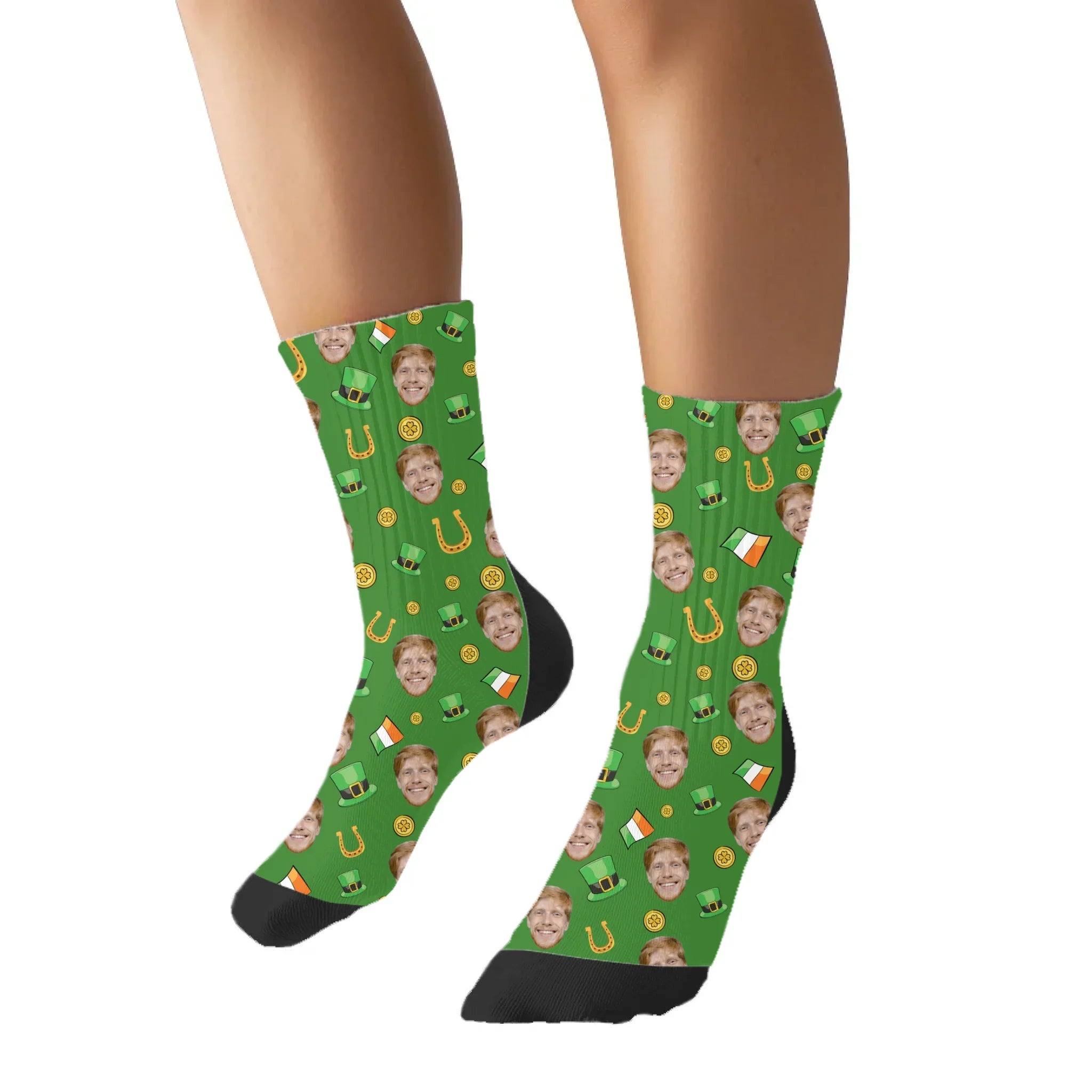 Personalized St. Patrick's Day Custom Face Socks