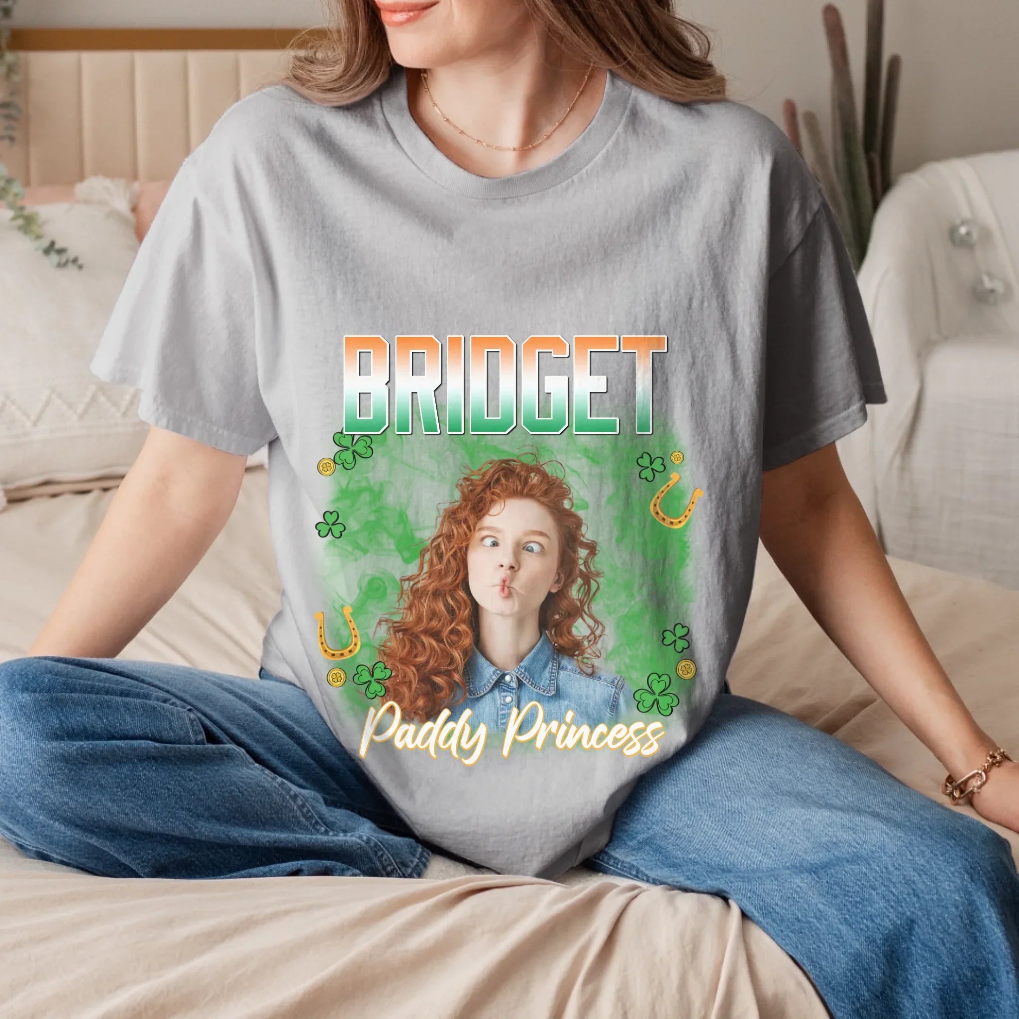 Personalized St. Patrick's Day Human Photo T-Shirt