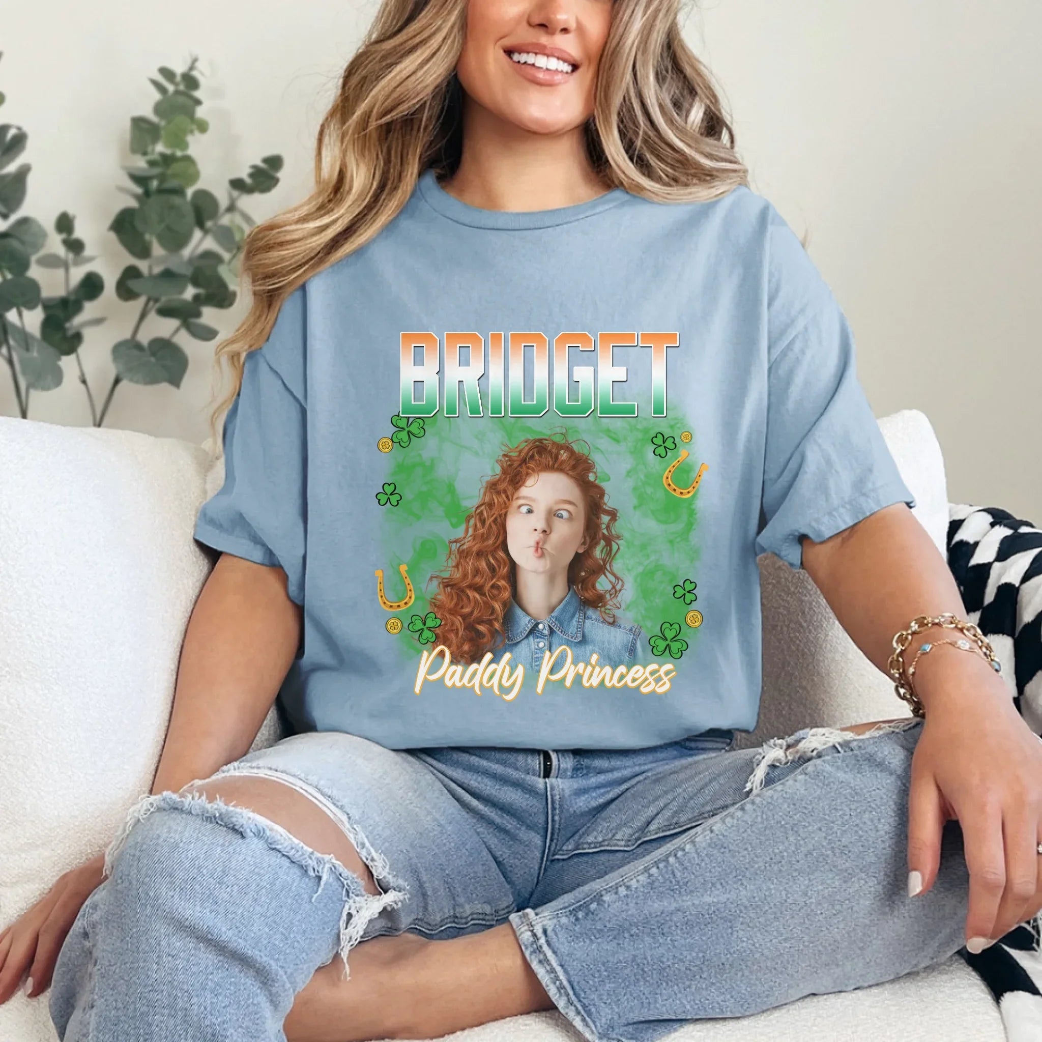 Personalized St. Patrick's Day Human Photo T-Shirt