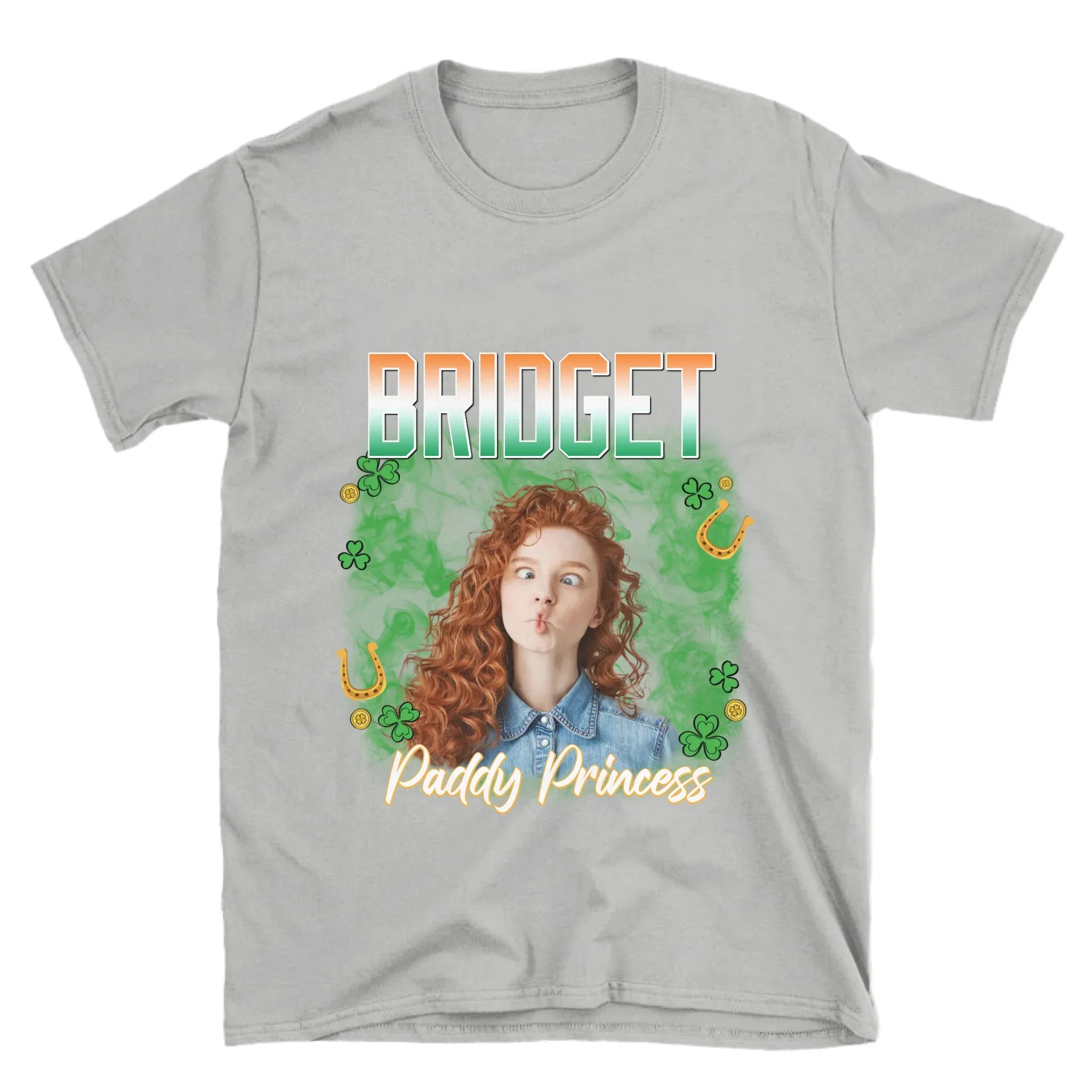 Personalized St. Patrick's Day Human Photo T-Shirt