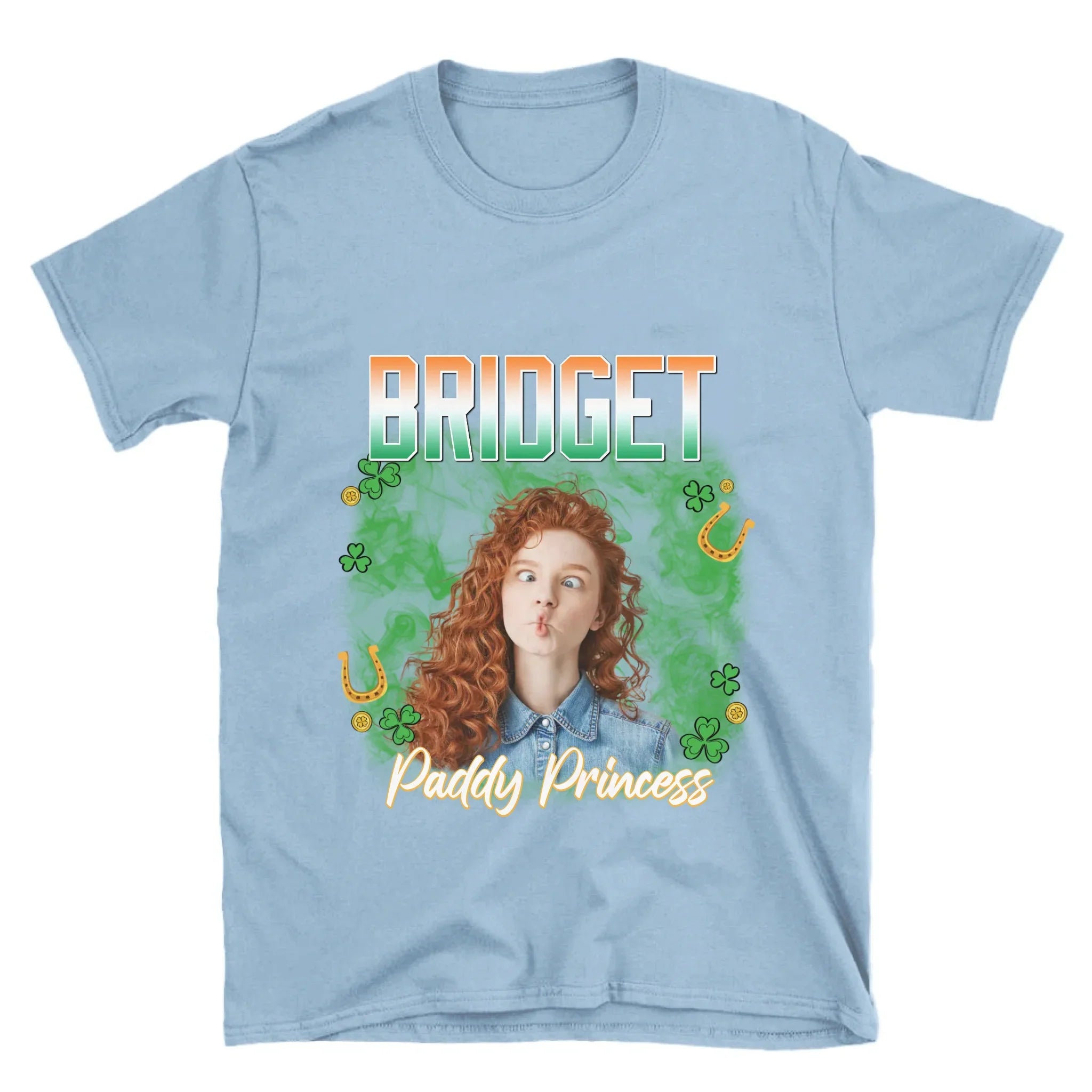 Personalized St. Patrick's Day Human Photo T-Shirt