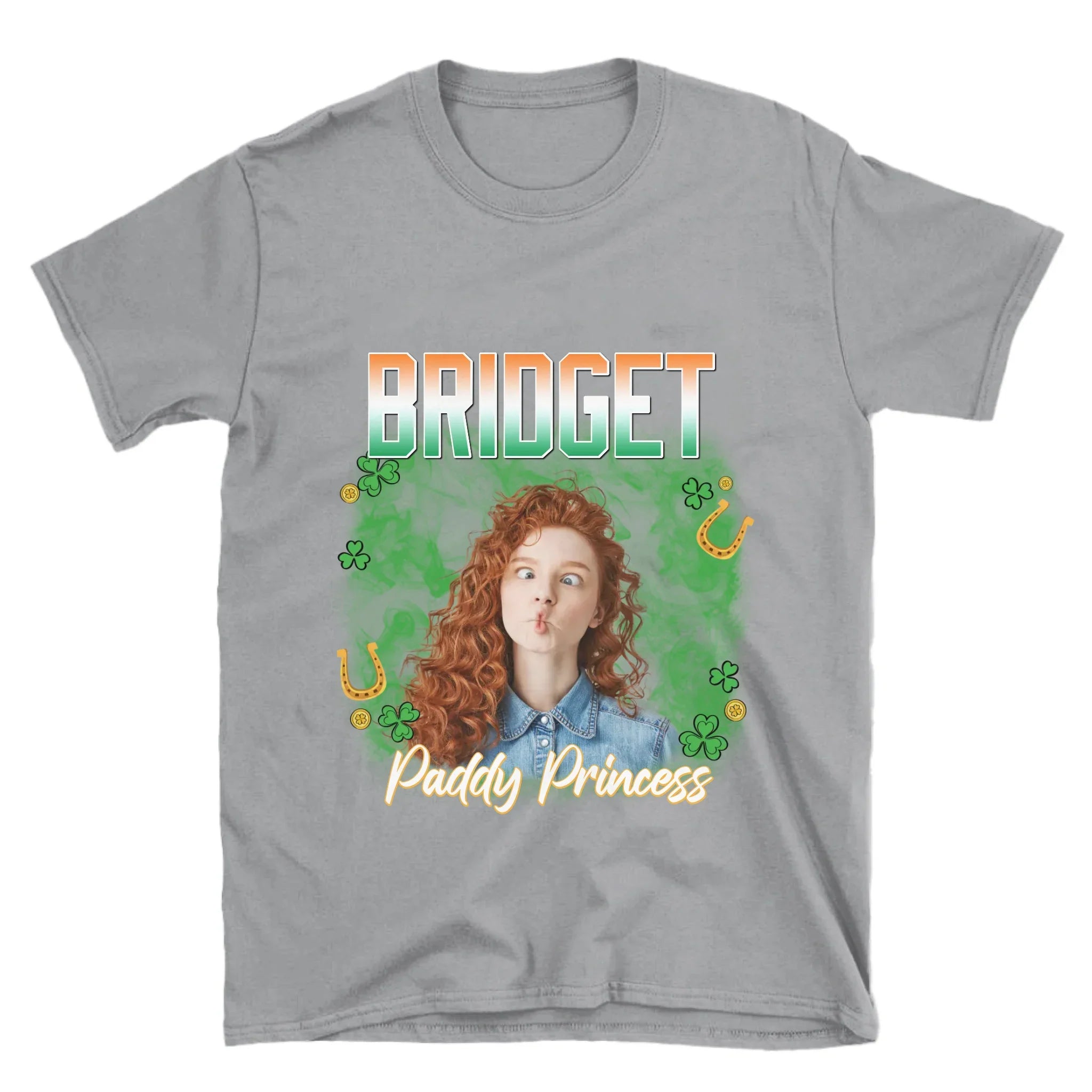 Personalized St. Patrick's Day Human Photo T-Shirt