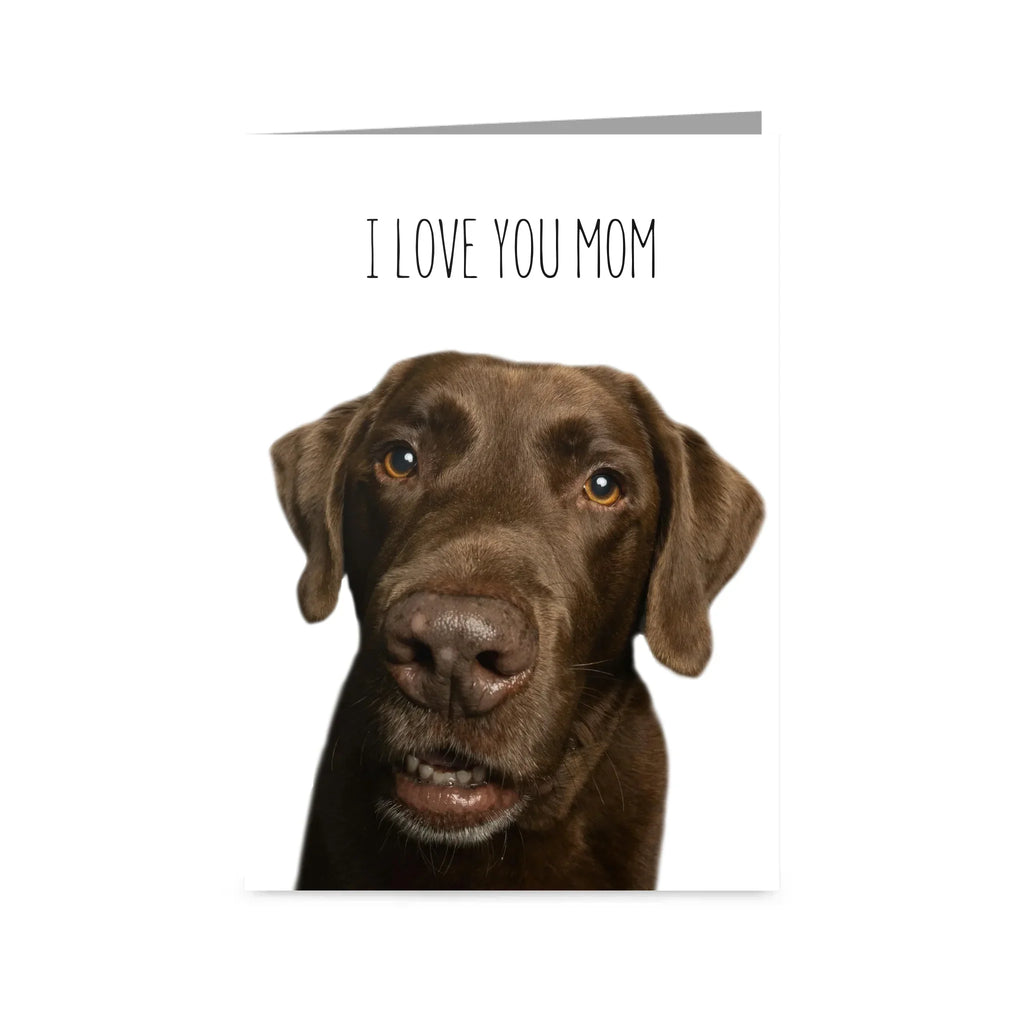 Custom Text and Pet Photo Greetings Card