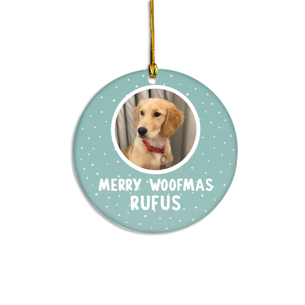 Personalized Snowfall Christmas Ornament