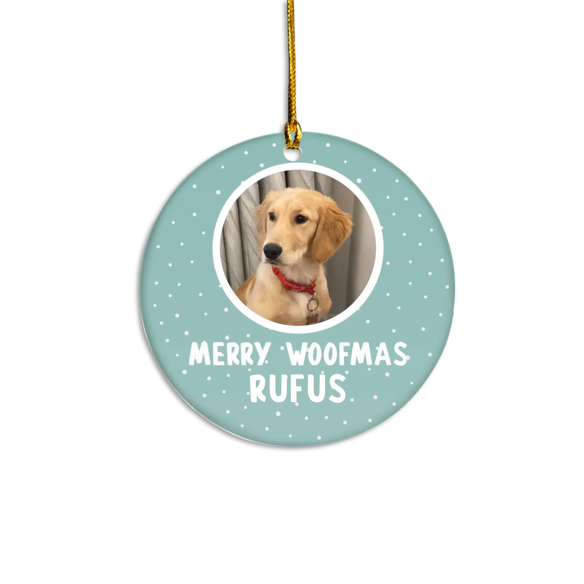 Personalized Snowfall Christmas Ornament