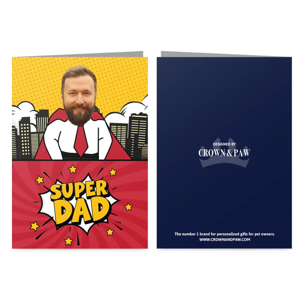Personalized 'Super Dad' Father's Day Greetings Card