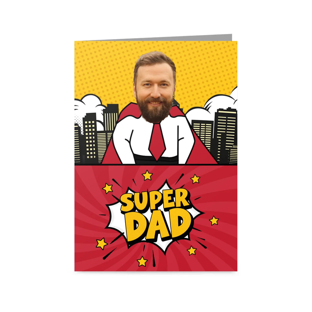 Personalized 'Super Dad' Father's Day Greetings Card