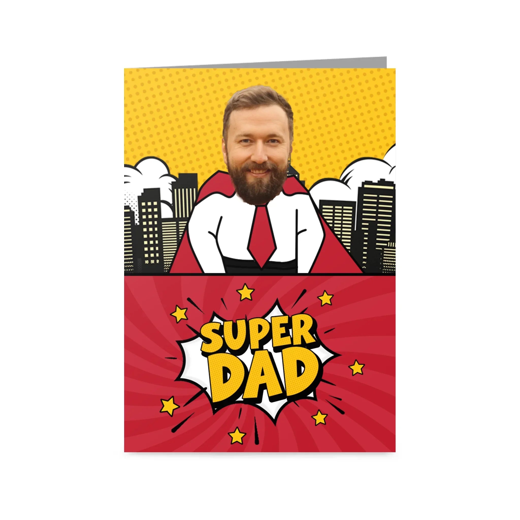 Personalized 'Super Dad' Father's Day Greetings Card