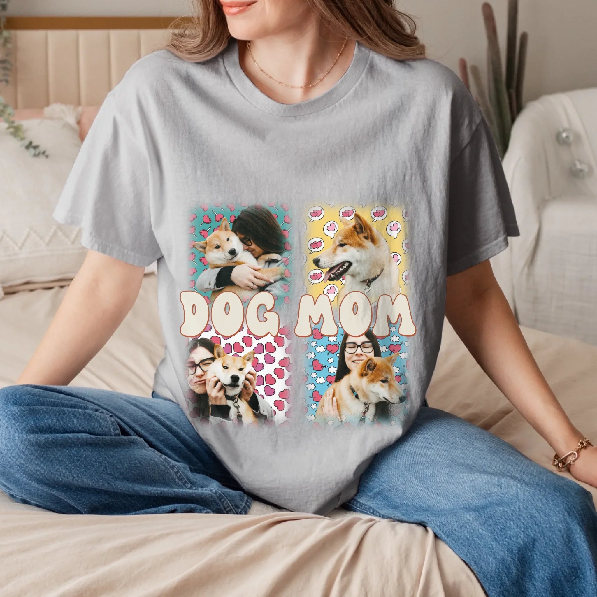 Pet Mom Window Pane T-shirt