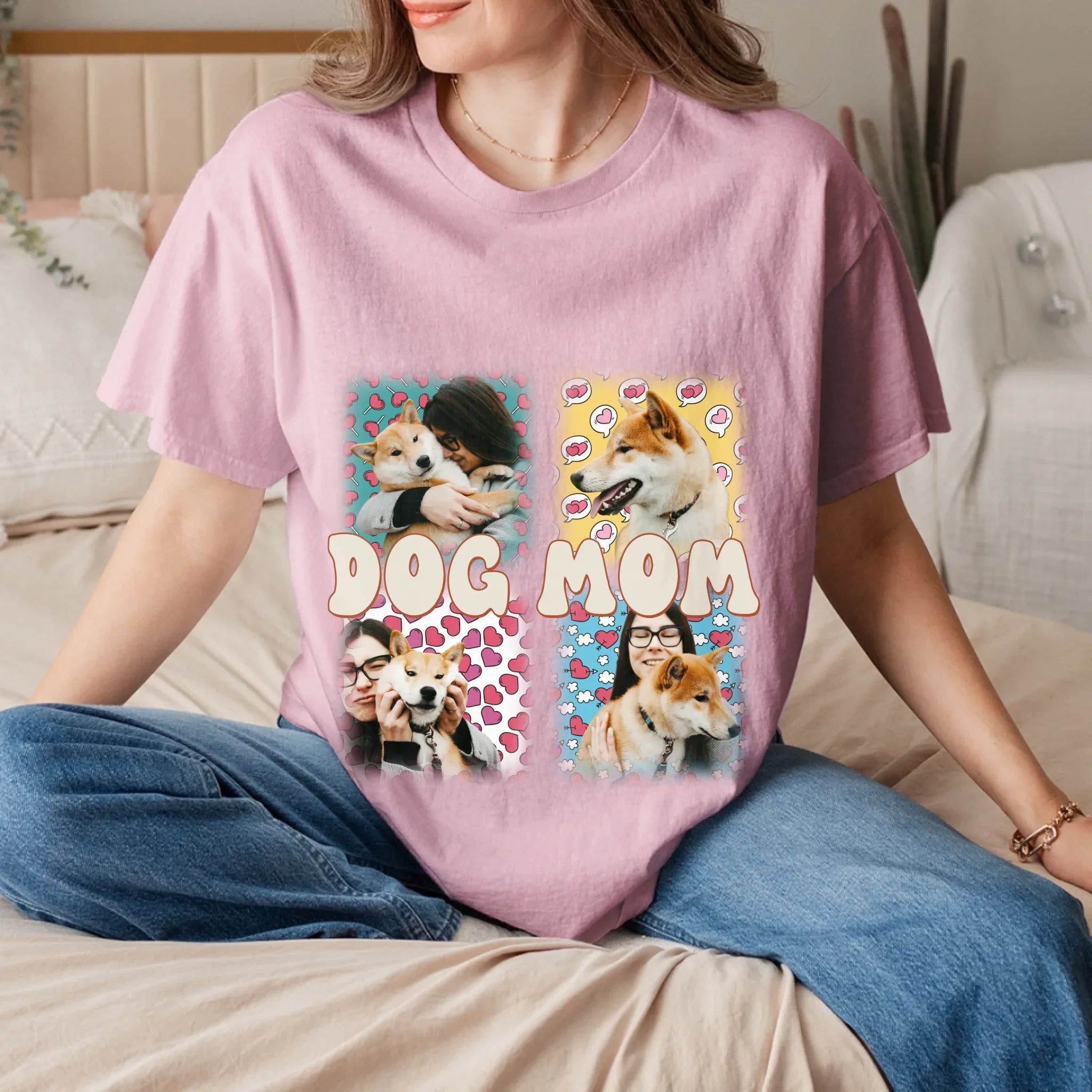 Pet Mom Window Pane T-shirt