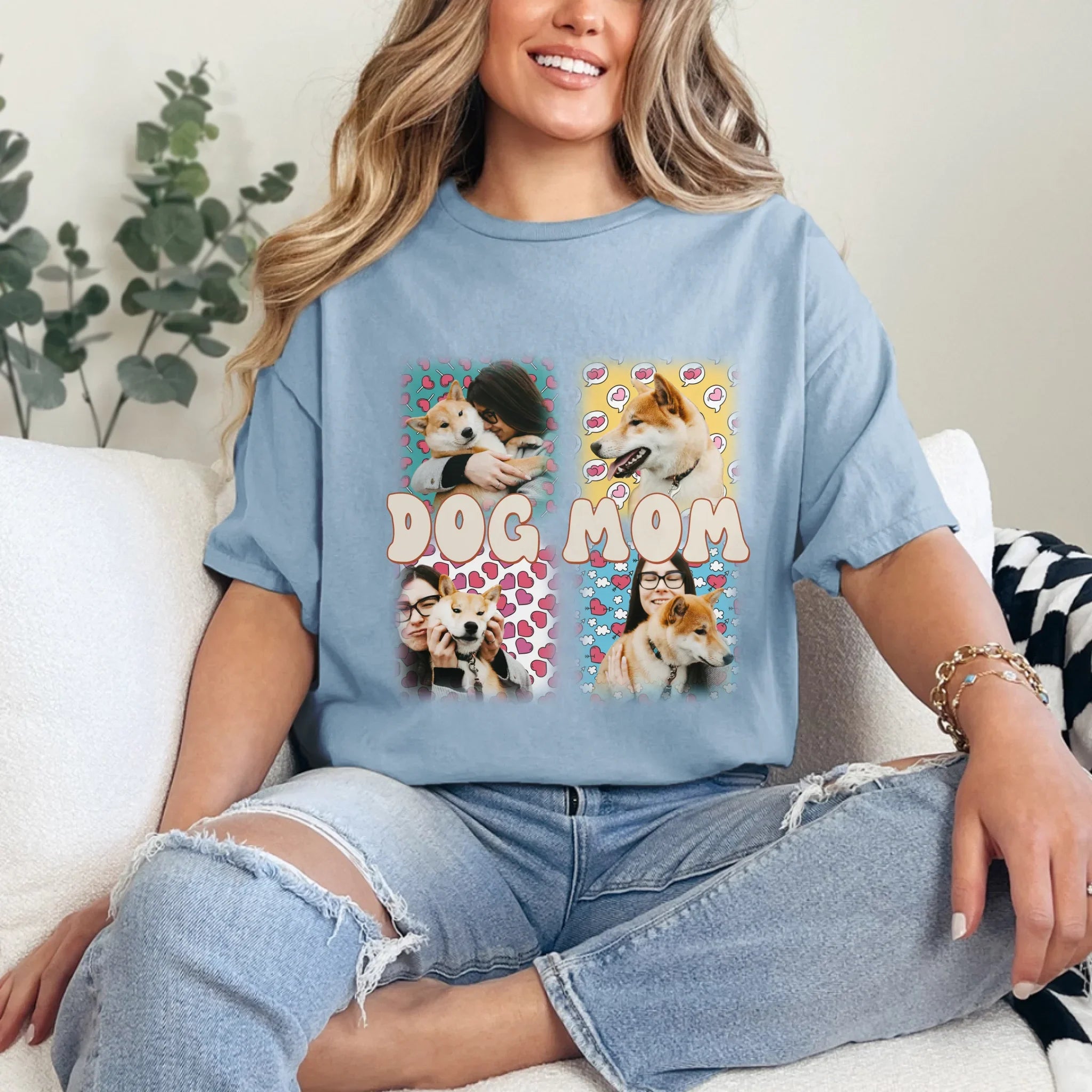 Pet Mom Window Pane T-shirt