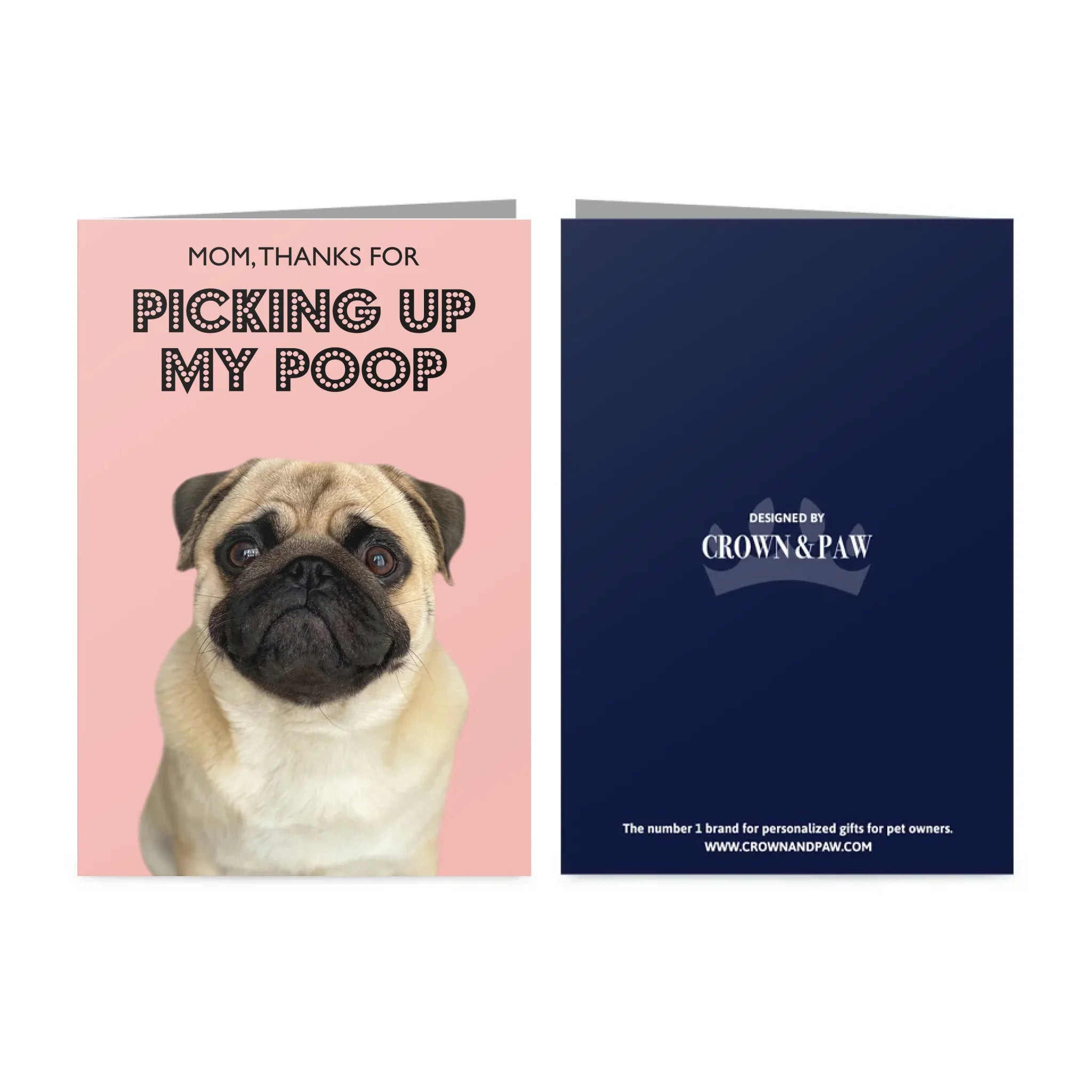 Thanks for Picking Up My Poop Dog Mom Greetings Card