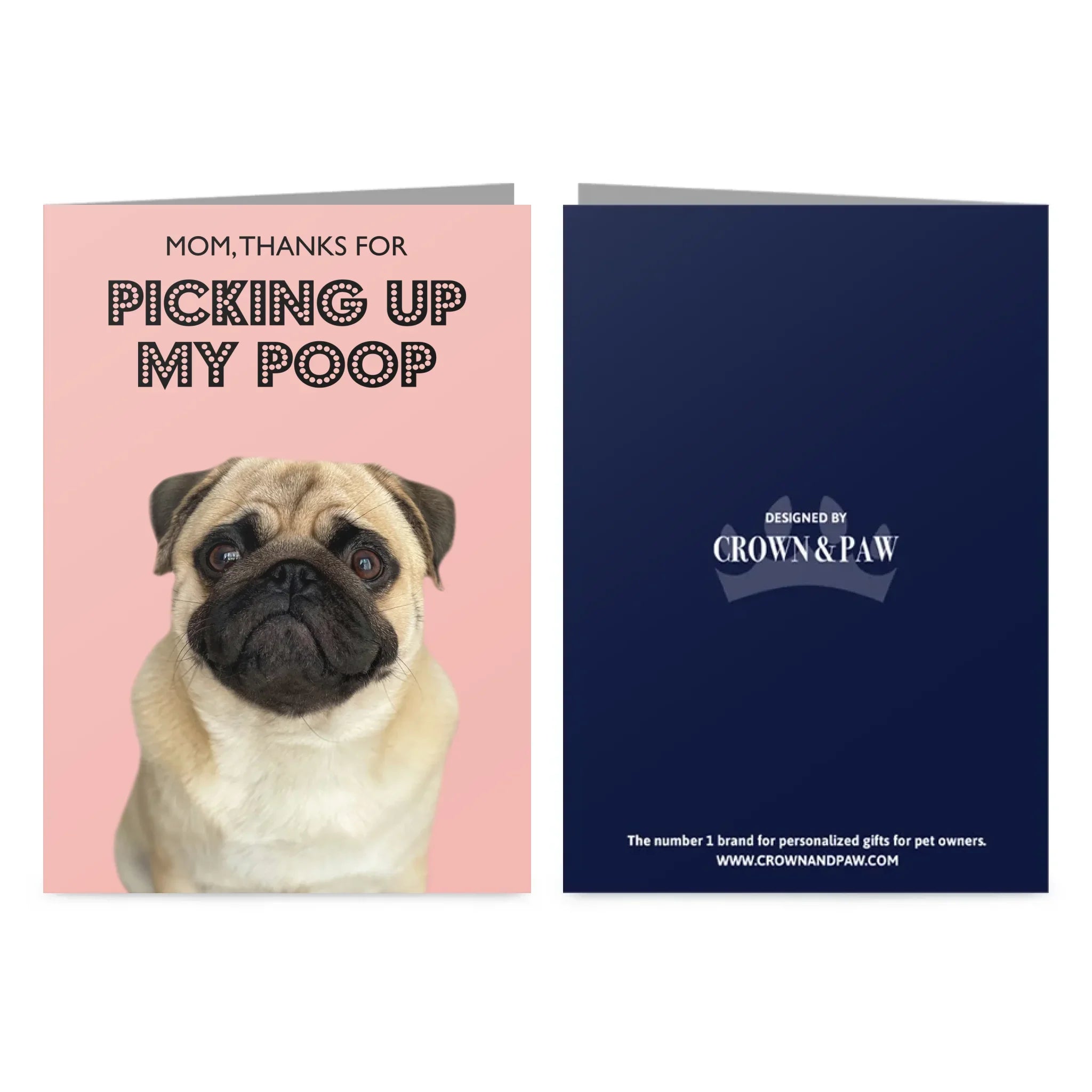 Thanks for Picking Up My Poop Dog Mom Greetings Card