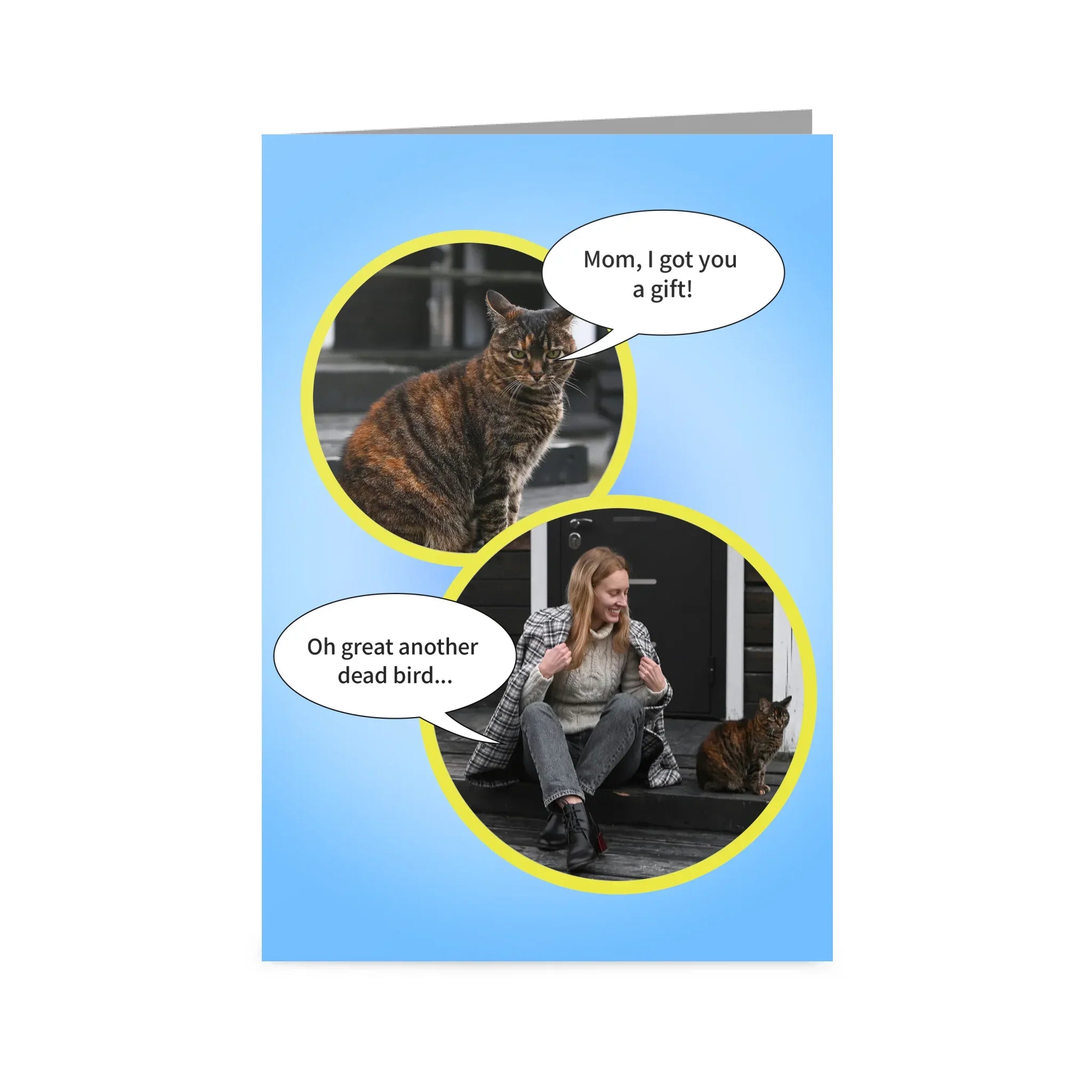 Greetings Card 3.5 X 5 Vertical FRONT Blank Mock Up
