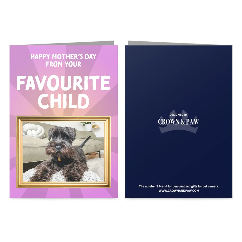 Custom Favorite Child Mother’s Day Greetings Card