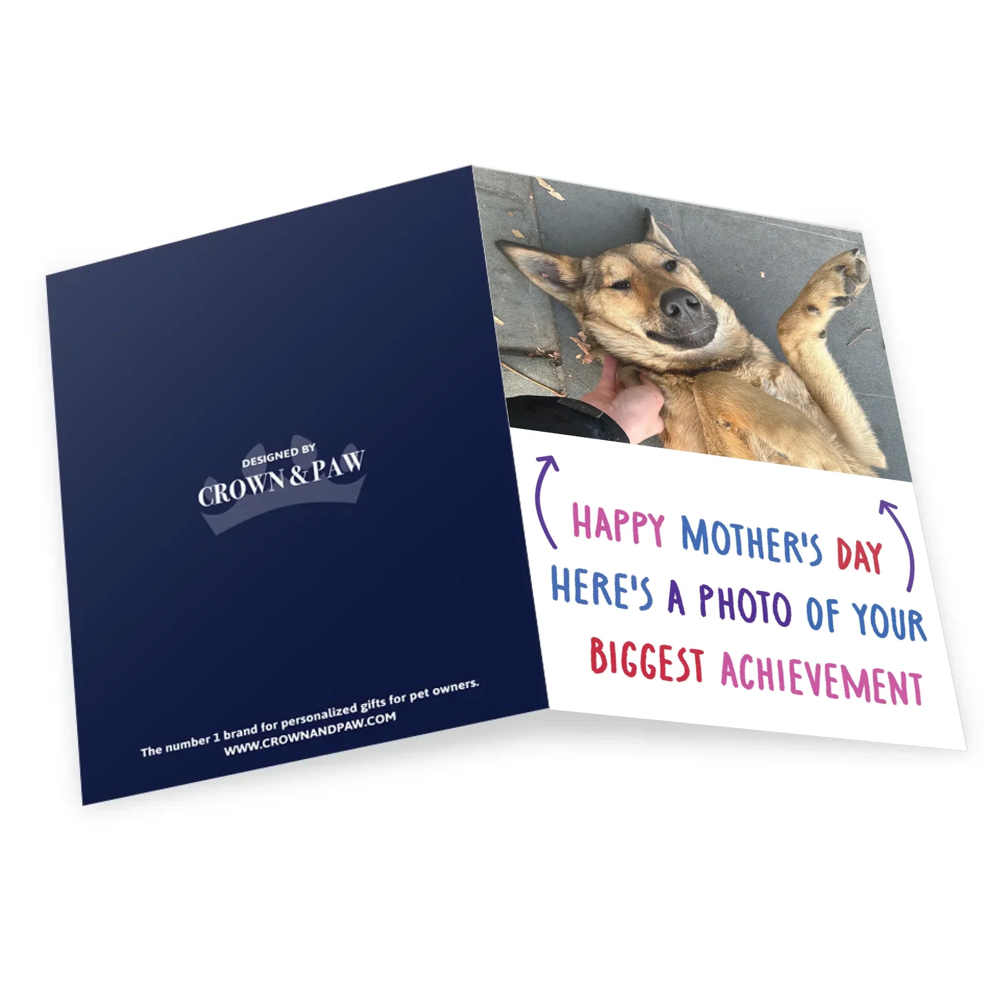 Custom Pet Photo Upload Mother’s Day Greetings Card